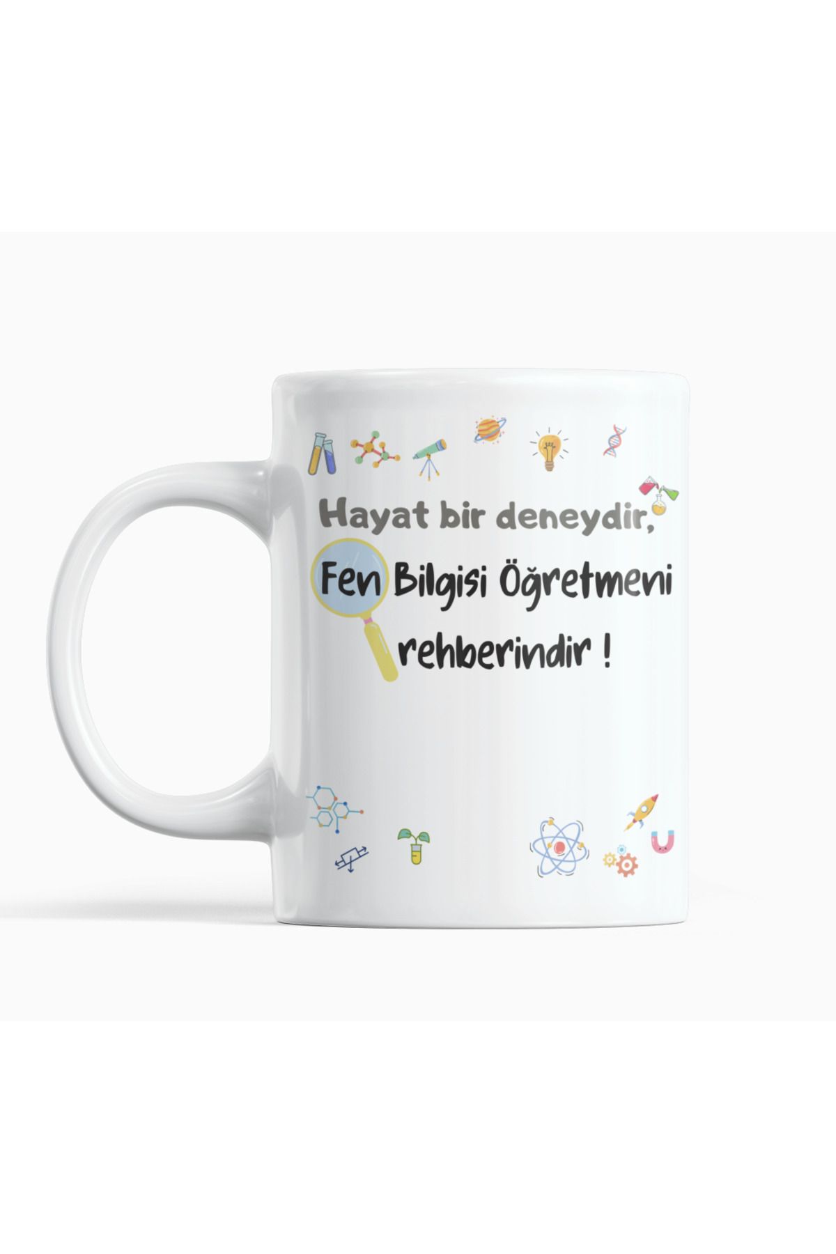 Nino Store 🔬 Kişiye Özel Fen Bilgisi Öğretmenine Hediyelik Öğretmenler Günü Baskılı Kupa Bardak 🎁