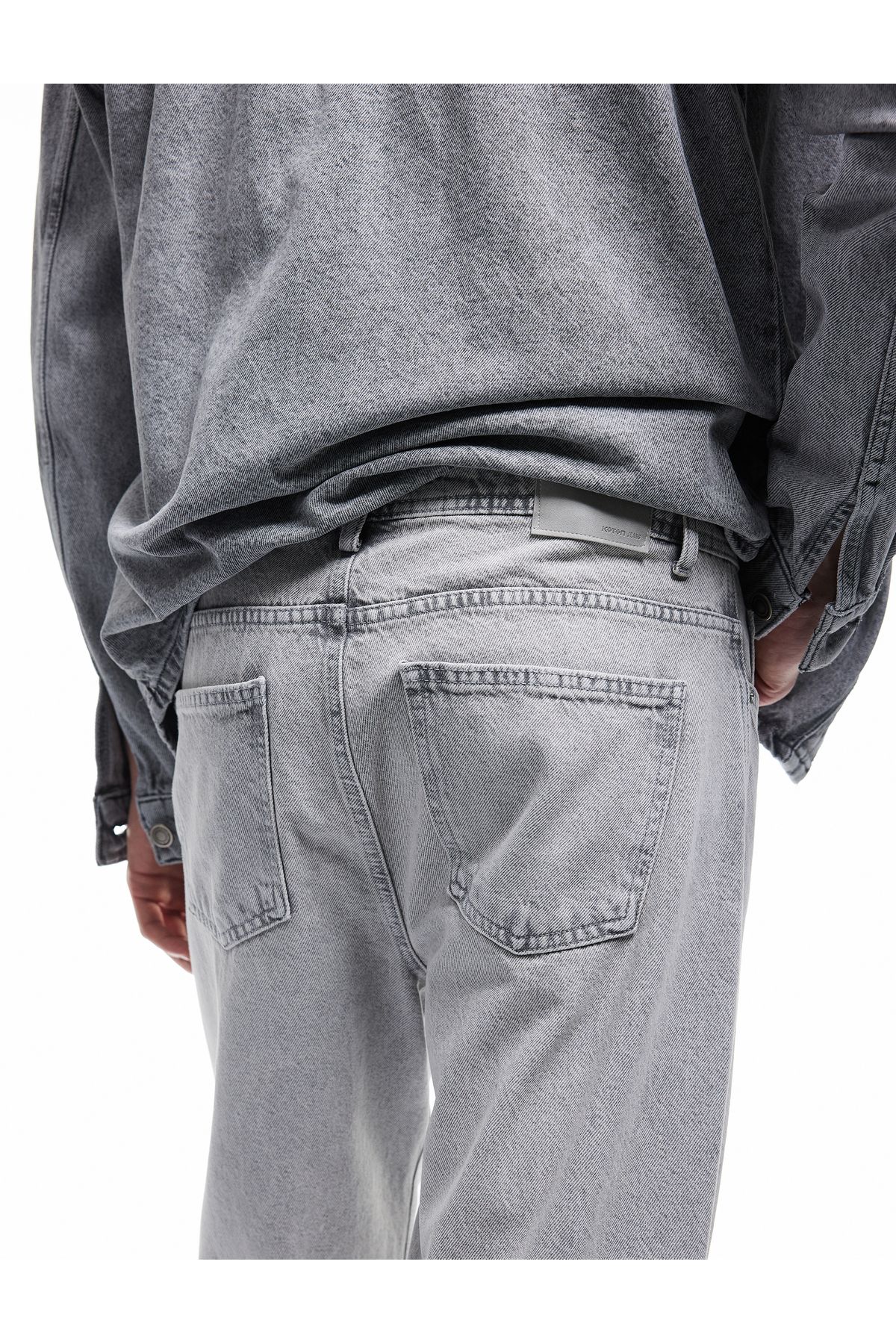 Koton-Cotton Loose Regular Waist Loose Fit Jean Trousers - Steve Jean 3