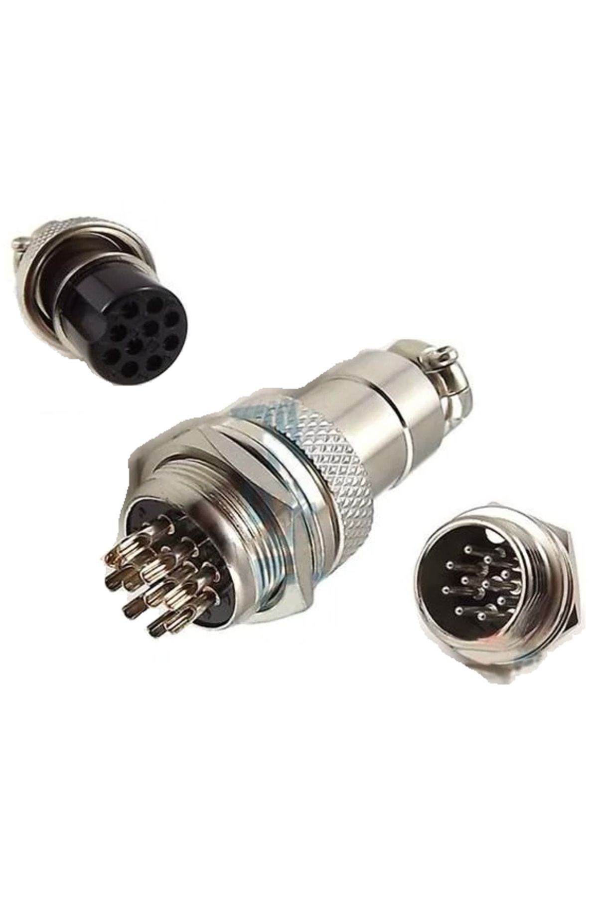 Mykablo M16 10 Pin Konnektör Erkek+Dişi