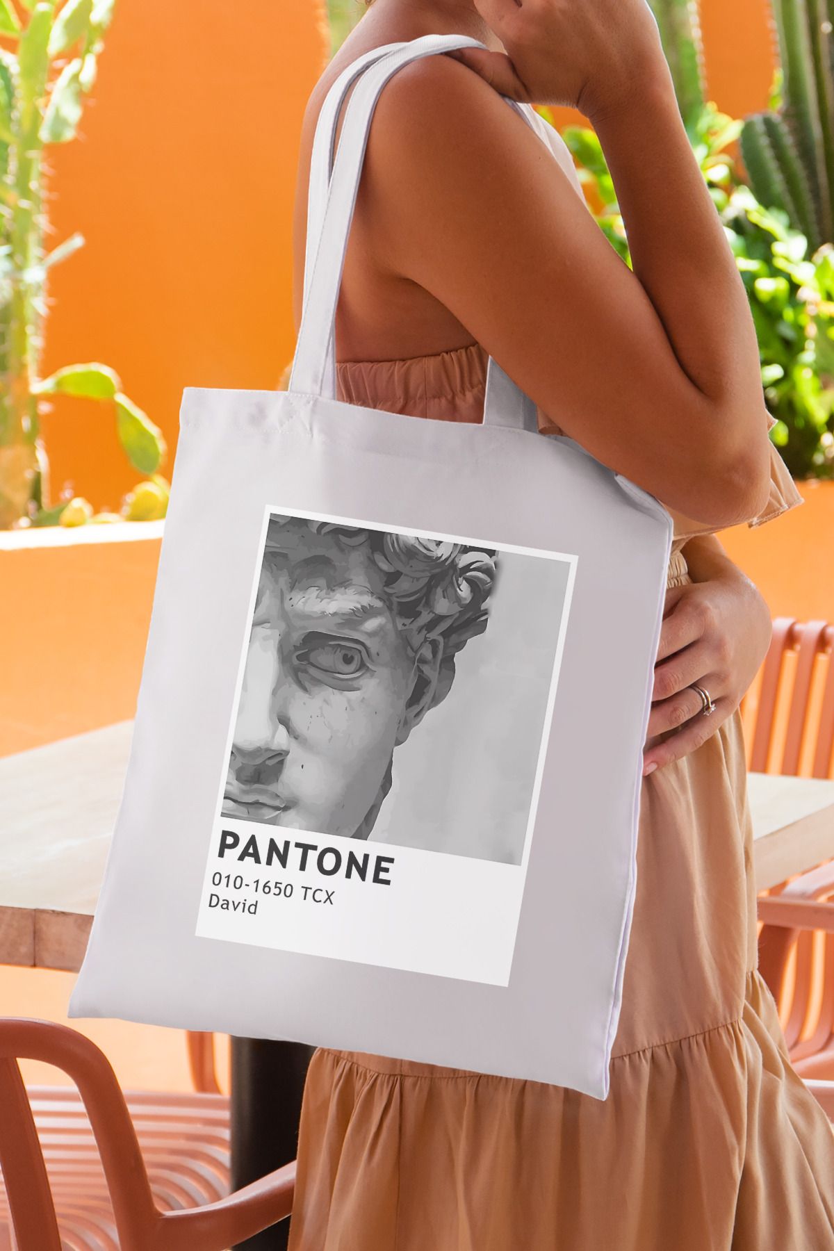 SevindirenŞeyler David Pantone Baskılı Bez Çanta Tote Bag
