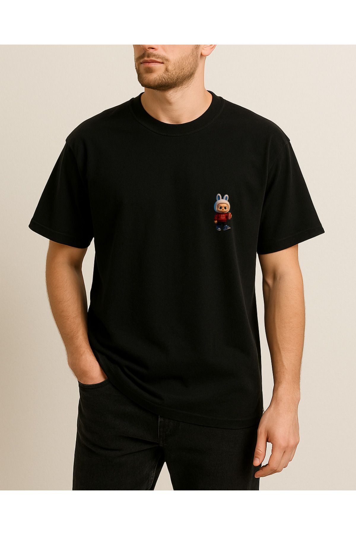 Ebiidesign Cocacolalı LABUBU Baskılı Tasarımlı T-Shirt