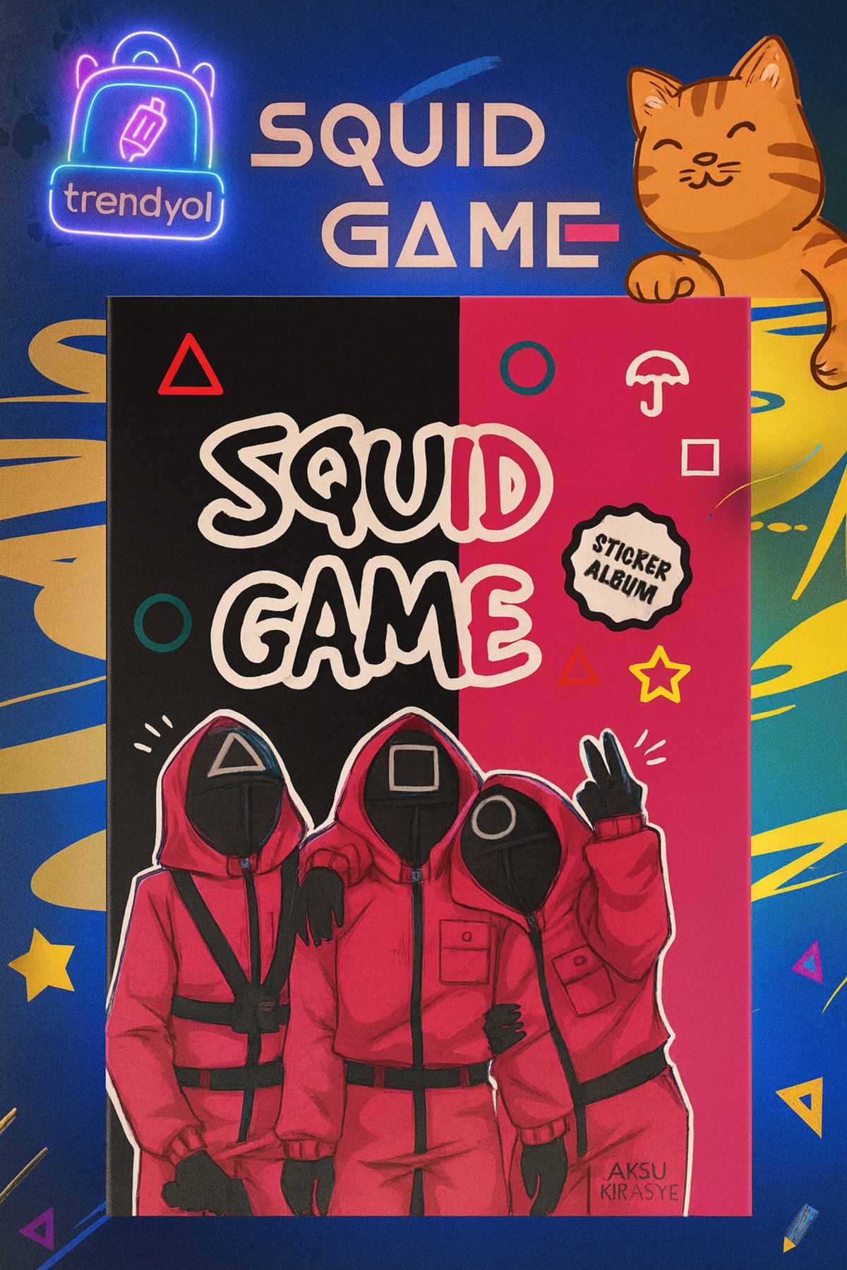 Venino Squit Game Sticker Albüm 16 Sayfa- Squit Game !