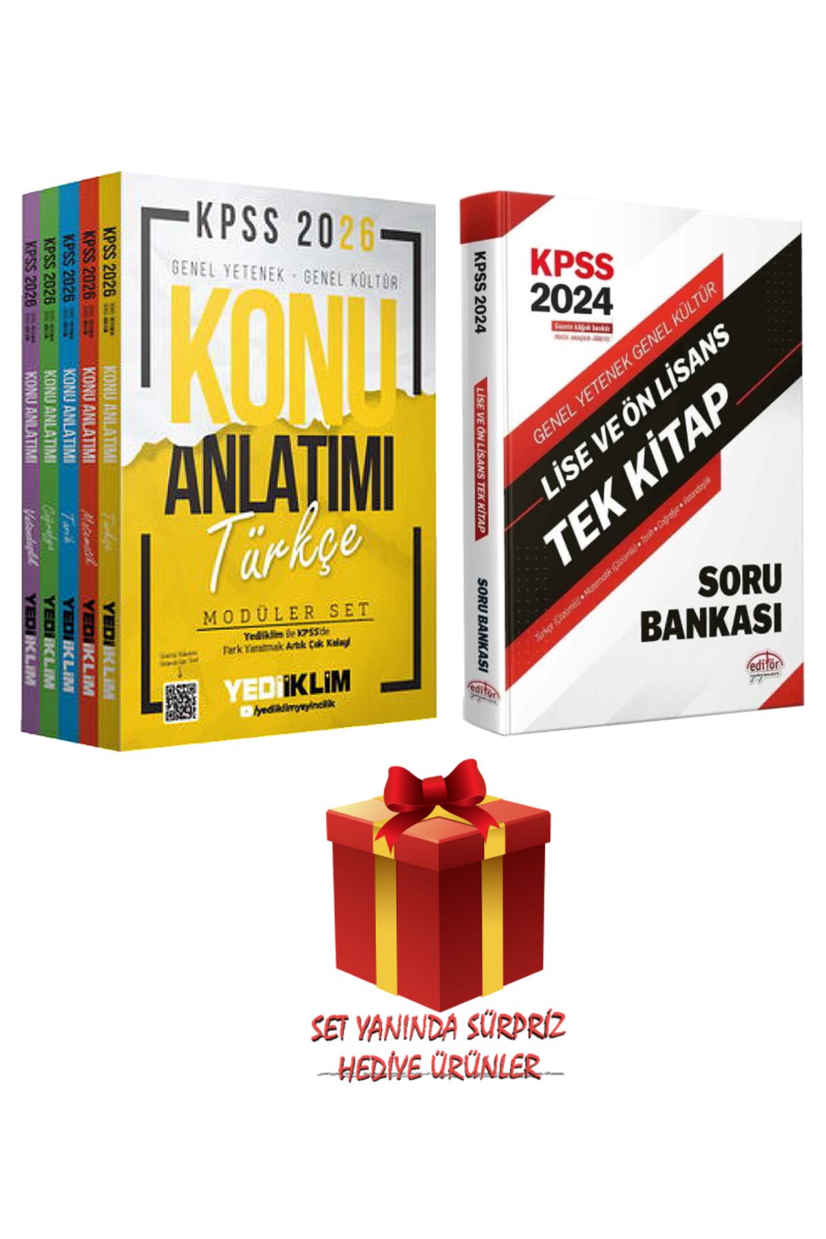 Yediiklim Yayınları 2026 KPSS GYGK Tüm Dersler Konu Anlatımı Modüler Set+Tüm Dersler Tek Kitap Soru Bankası