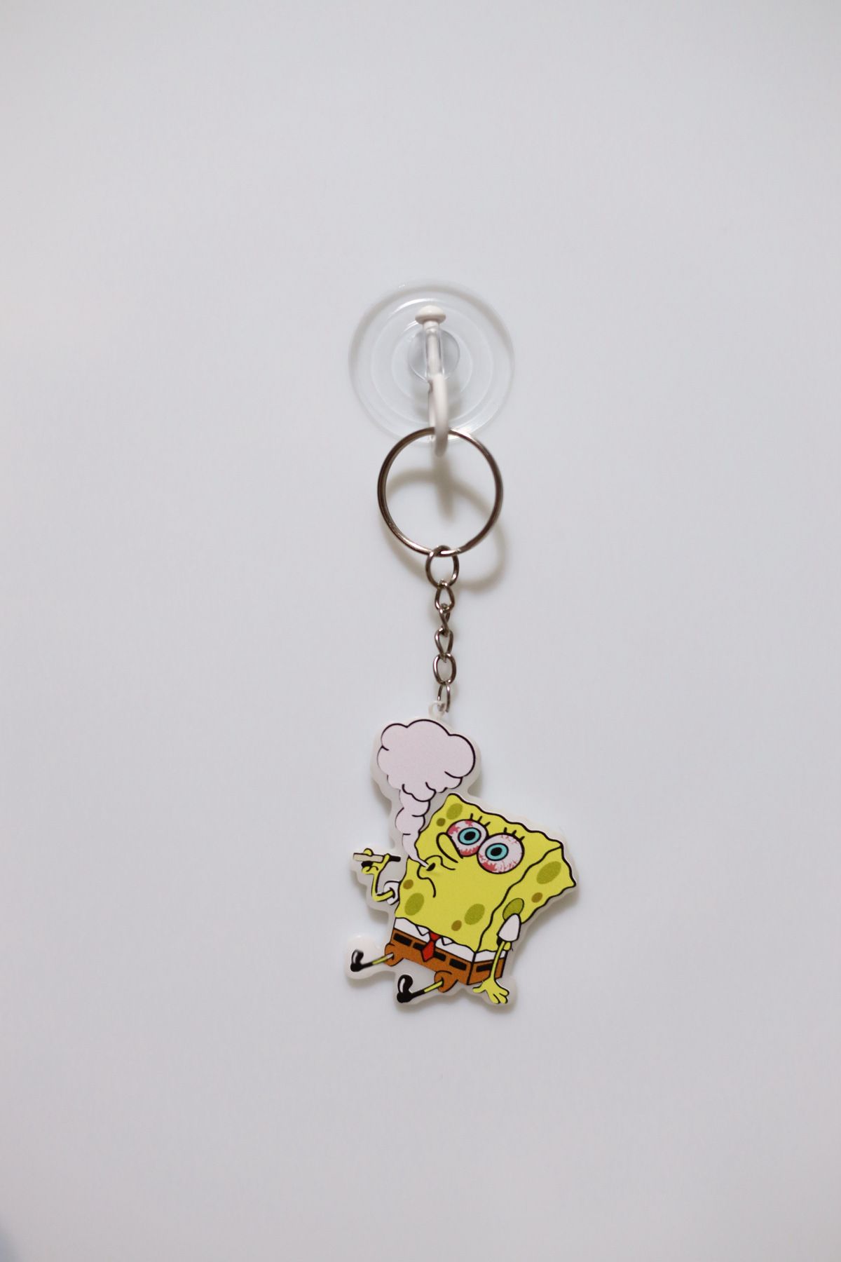 Axion Garage Sigara İçen Süngerbob / Anahtarlık - 7 CM