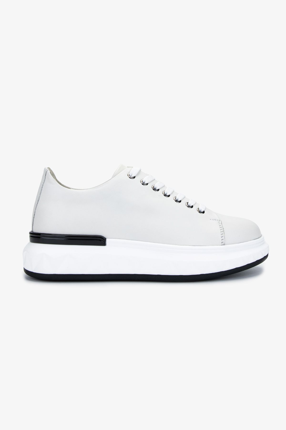 Valmenti Erkek Hakiki Deri Beyaz Sneakers & Spor Ayakkabı