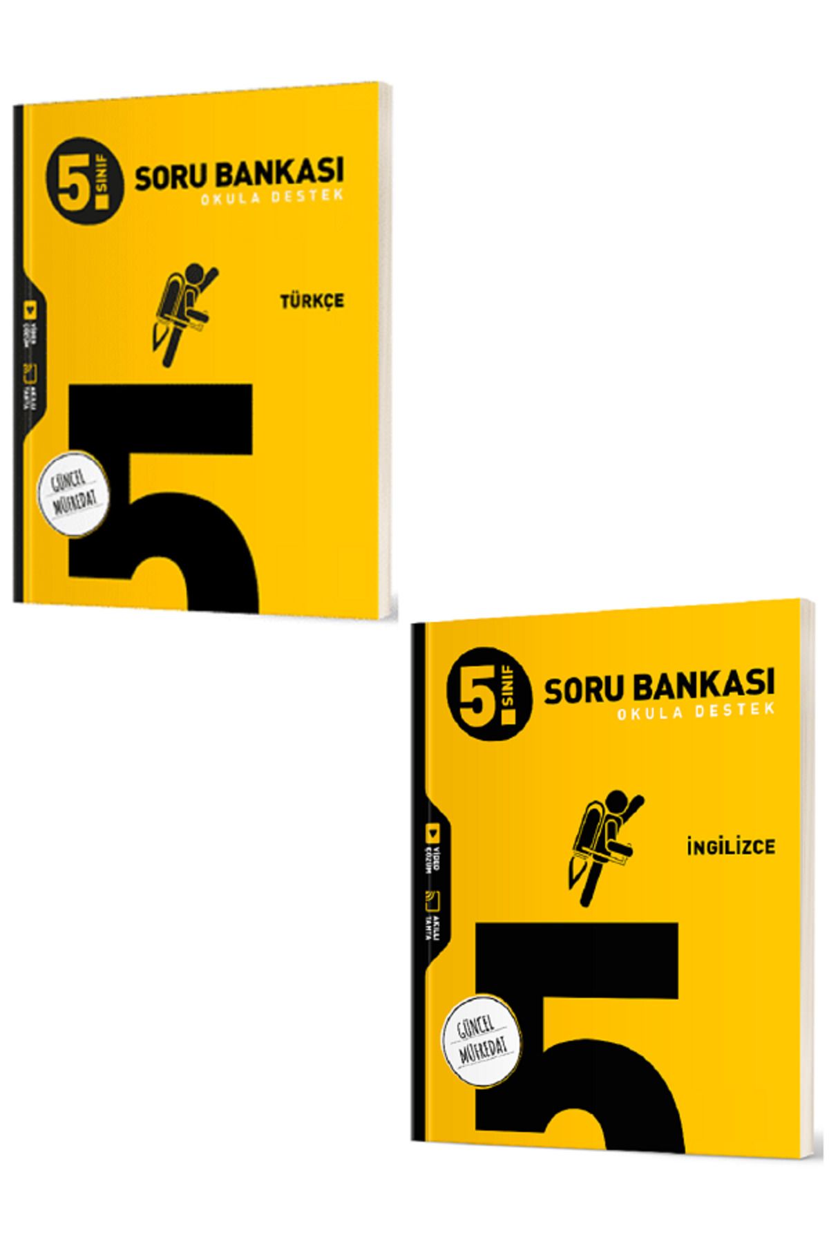 Evrensel İletişim Yayınları 5.Sınıf Hız Yayınları Türkçe + İngilizce Soru Bankaları / Güncel Müfredat / 2 KİTAP / YENİ