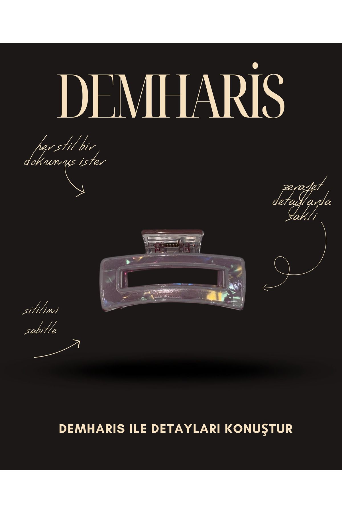 DEMHARİS premium şık mevsimlik toka