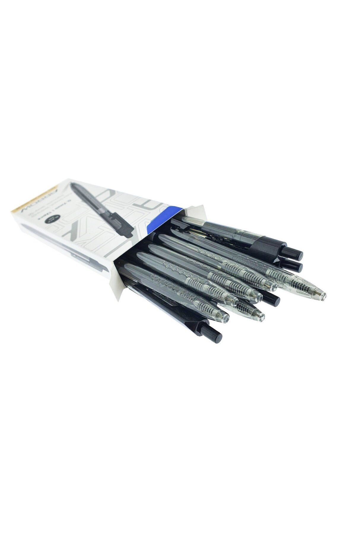 OEM-Set of 12 mechanical pens, writing thickness 0.7mm, black ink, Arrow model 38891, ergonomic design, 3