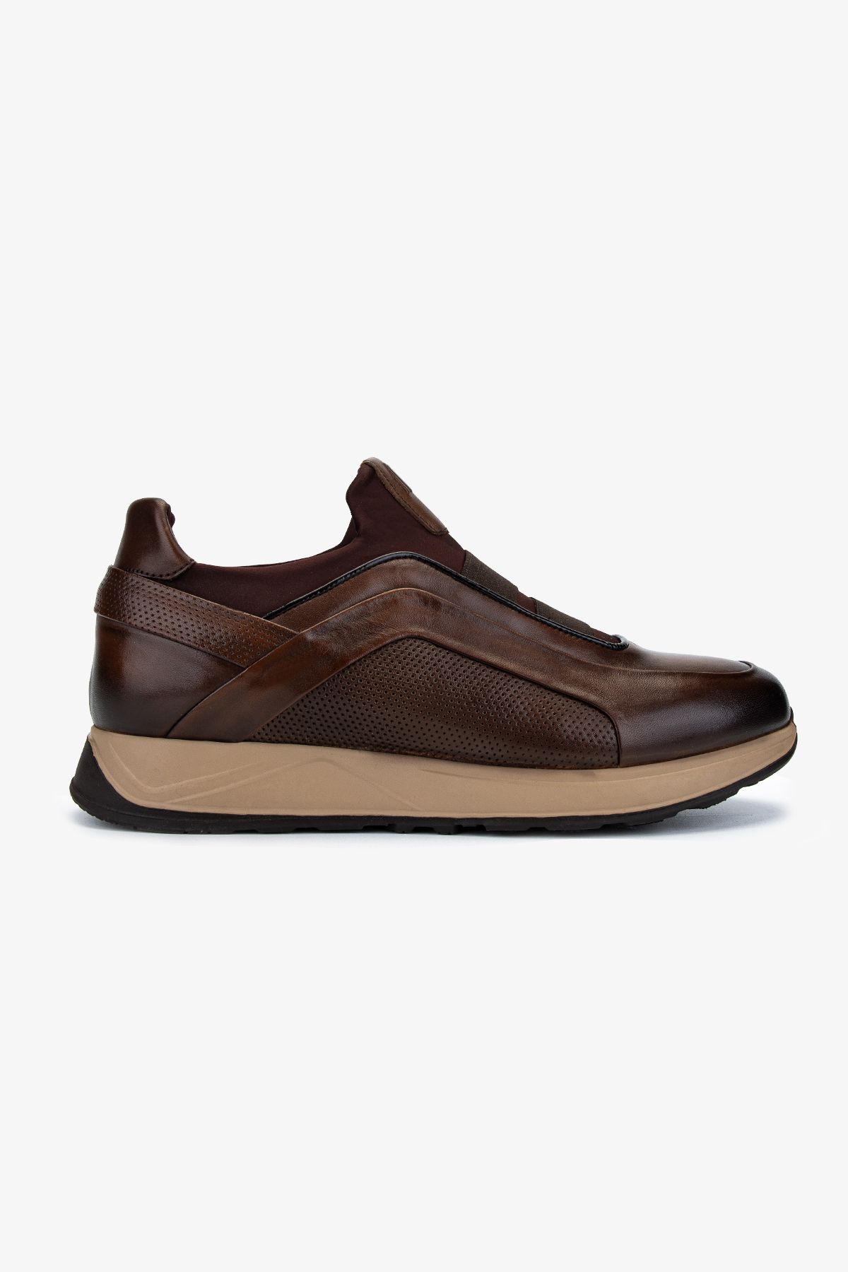 Valmenti Erkek Hakiki Deri Kahverengi Sneakers & Spor Ayakkabı