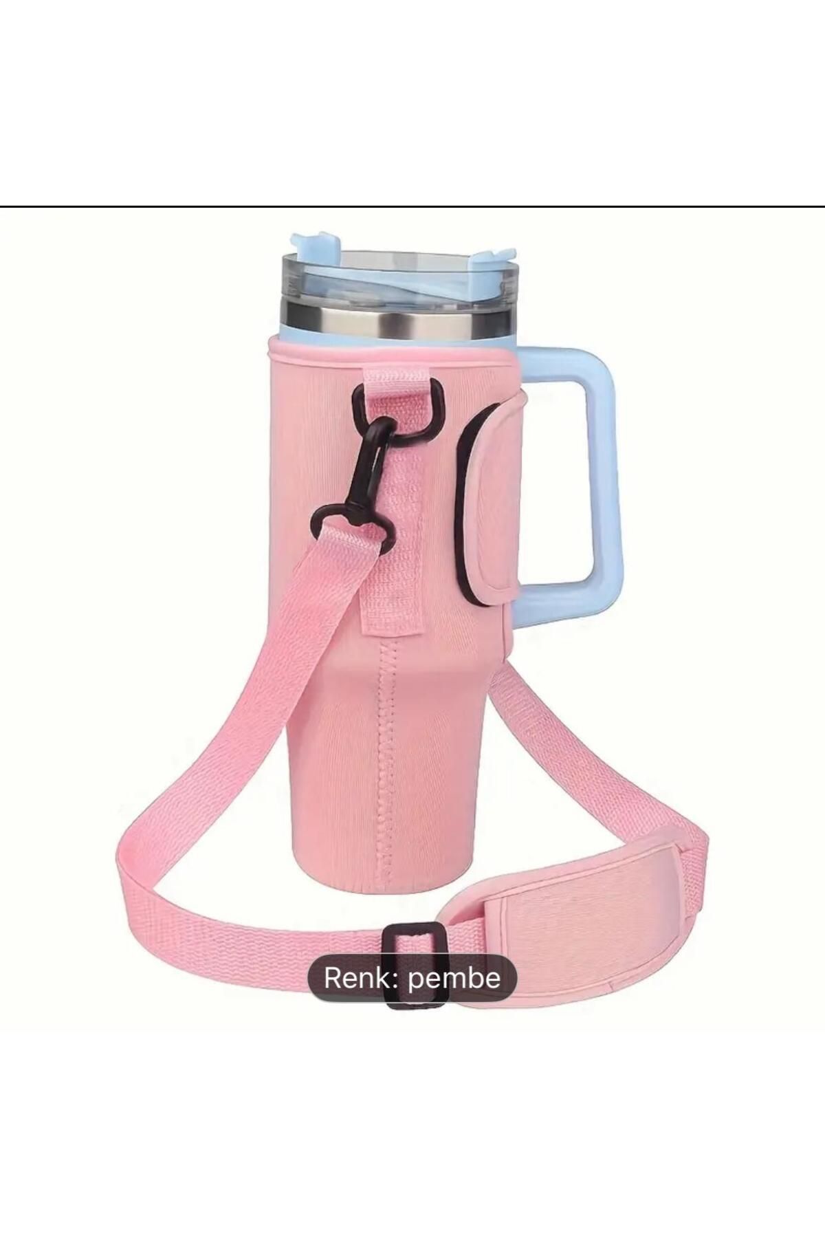 IGN STNLY Quencher Pipetli 1.18 Lt Termos Askılı Neopren Koruma Termos Kılıfı Çanta Omuz Askısı Aksesuar