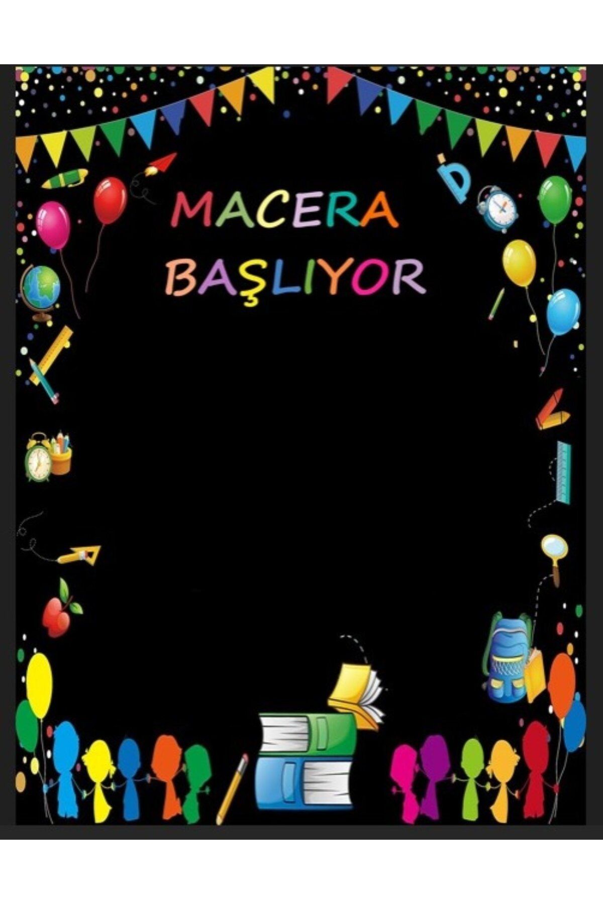 PROMISEBACKDROP2 MACERA BAŞLIYOR 150x200 KUMAŞ PANO OKUL ETKİNLİK