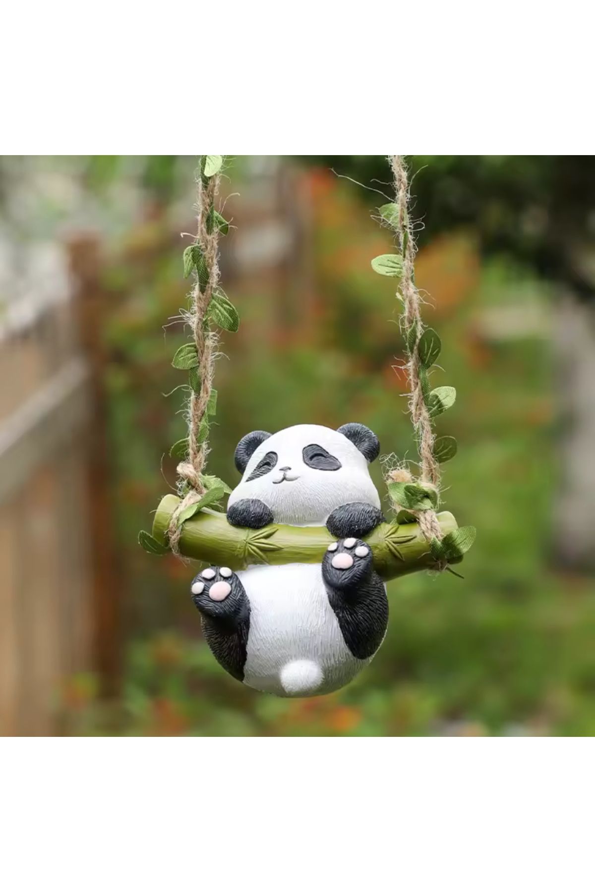 LUXURİANTCRAFT Sallanan Panda Dekoratif Balkon Süsü