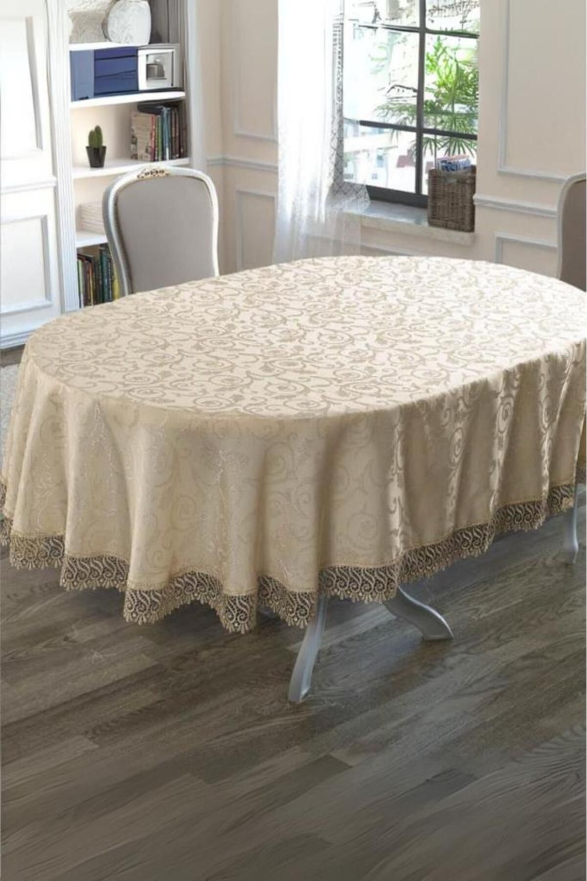 Karna Home Şık Oval Masa Örtüsü