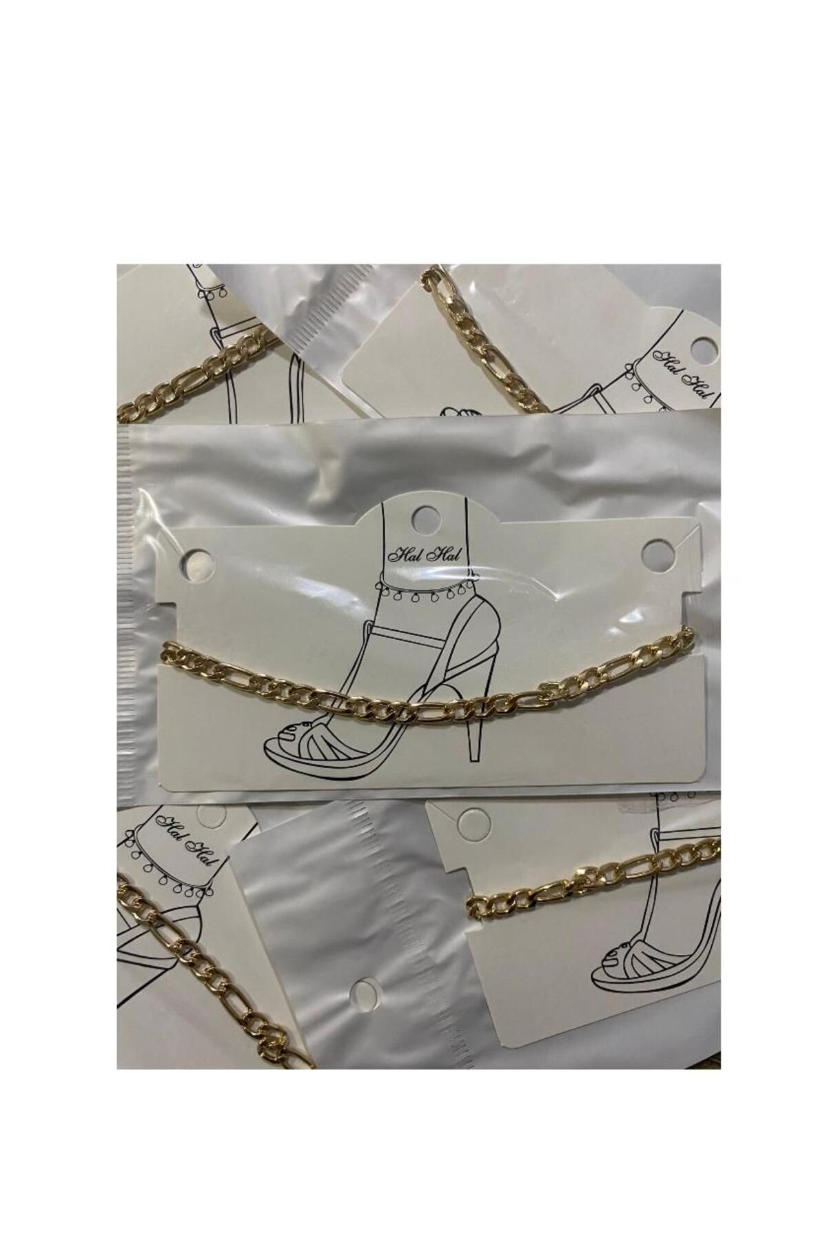 MODA şık gold zincir halhal