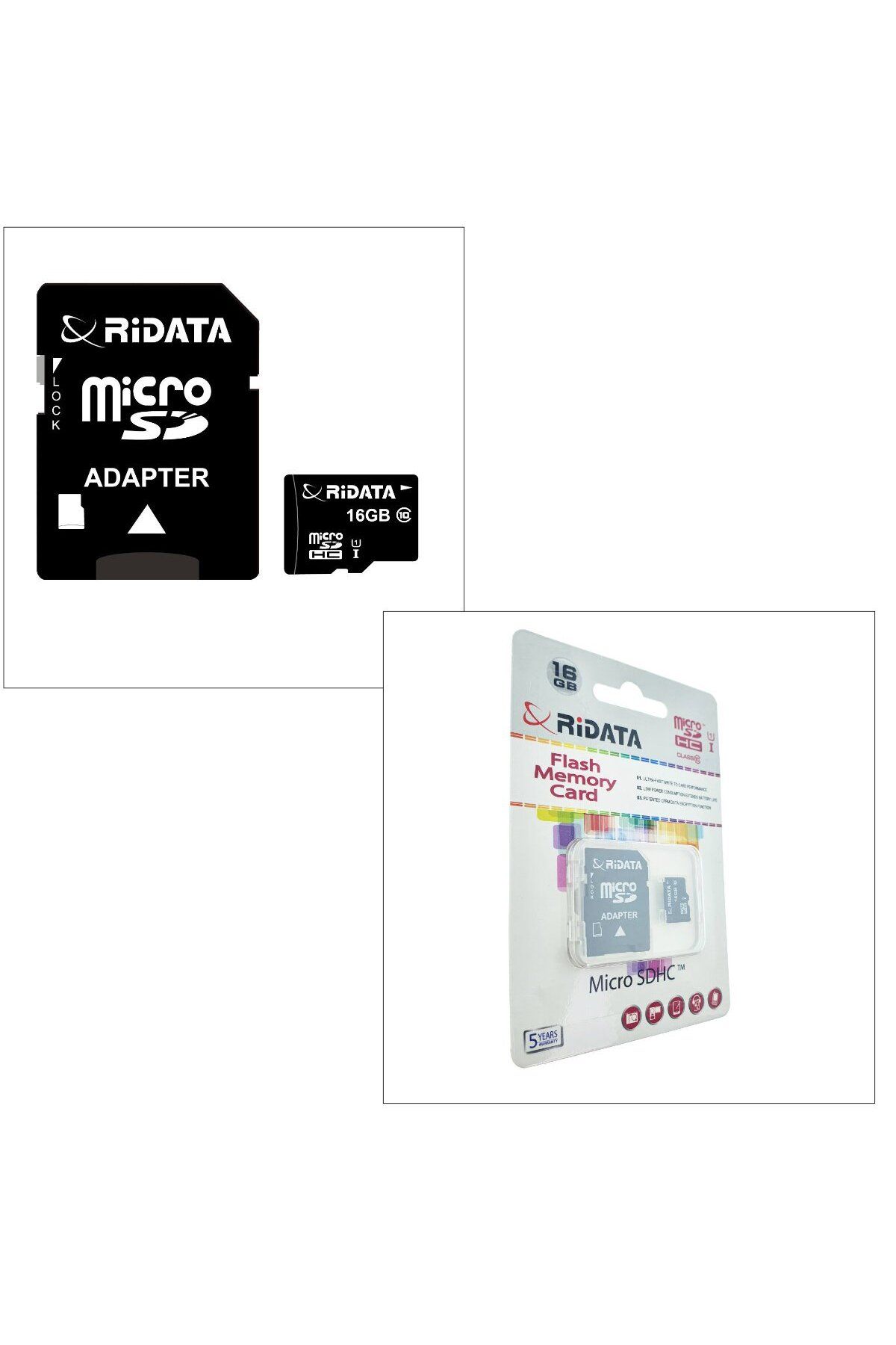 ridata-16GB microSDHC UHS-I U1 memory card, RiDATA Flash Memory, with SD adapter, class 10 4