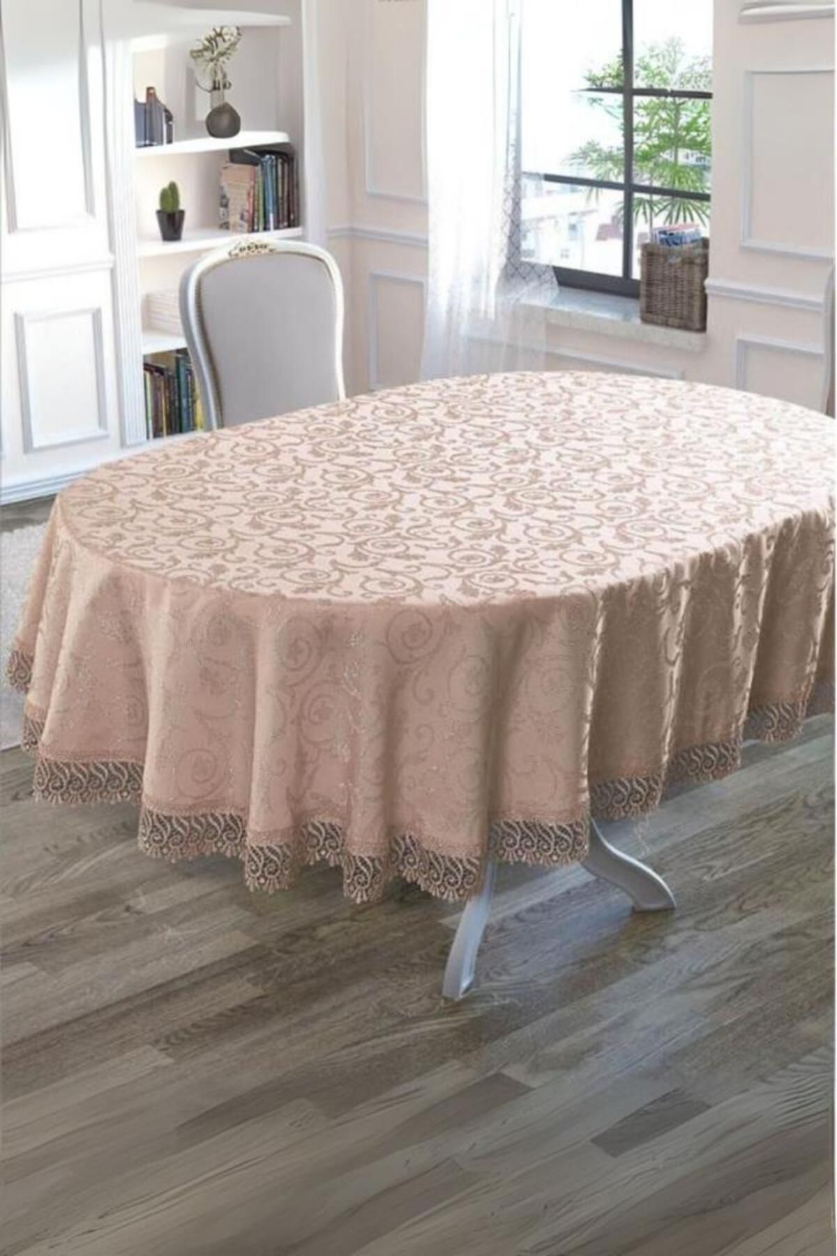 Karna Home Şık Oval Masa Örtüsü