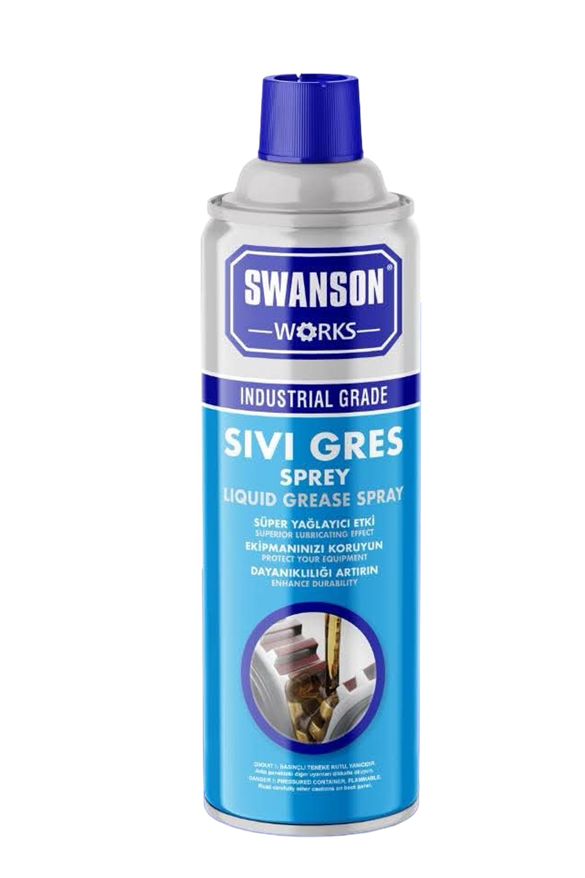 SWANSON WORKS Sıvı Gres Sprey 200 ML -- Otomotiv, bisiklet bakımı, ev aletleri ve endüstriyel makineler...