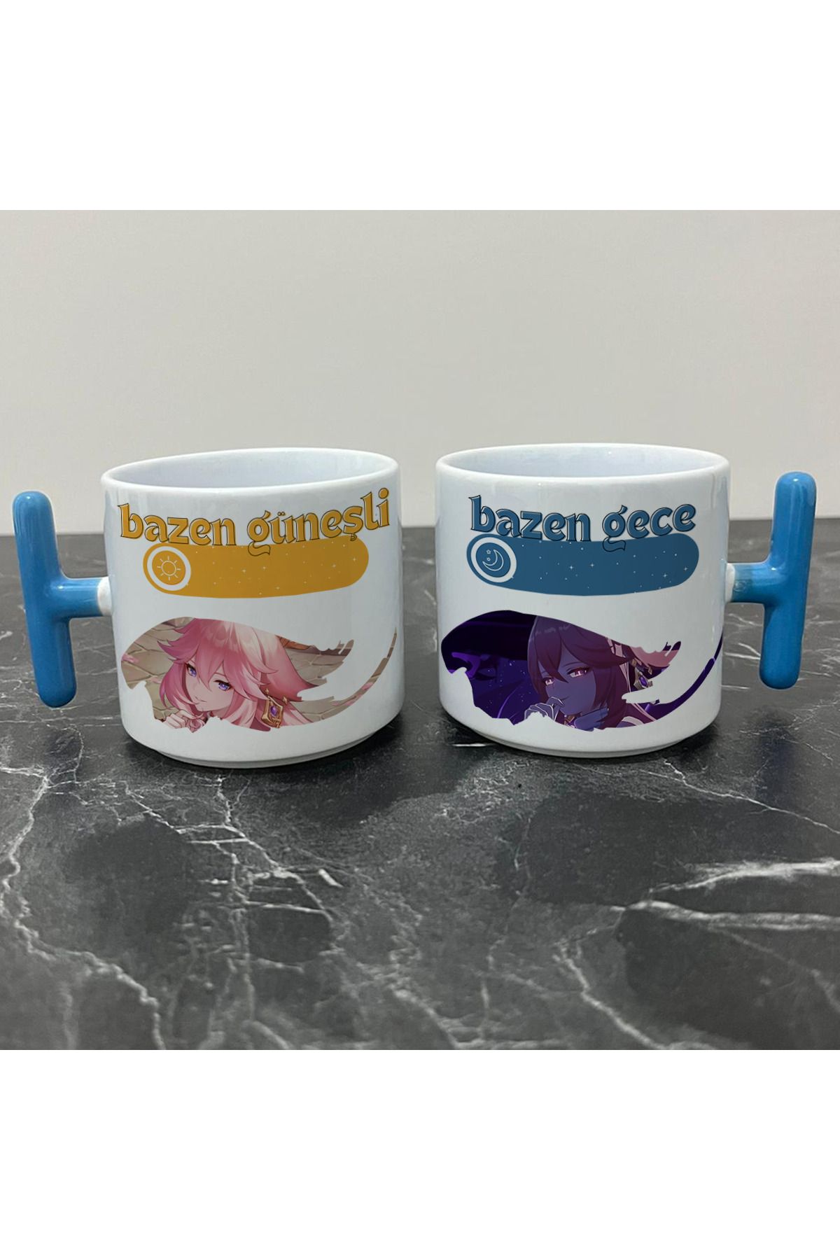 Define Moyas Genshin Impact Yae Miko Kupa Bardak - Genshin Impact Güneşli Gece Serisi
