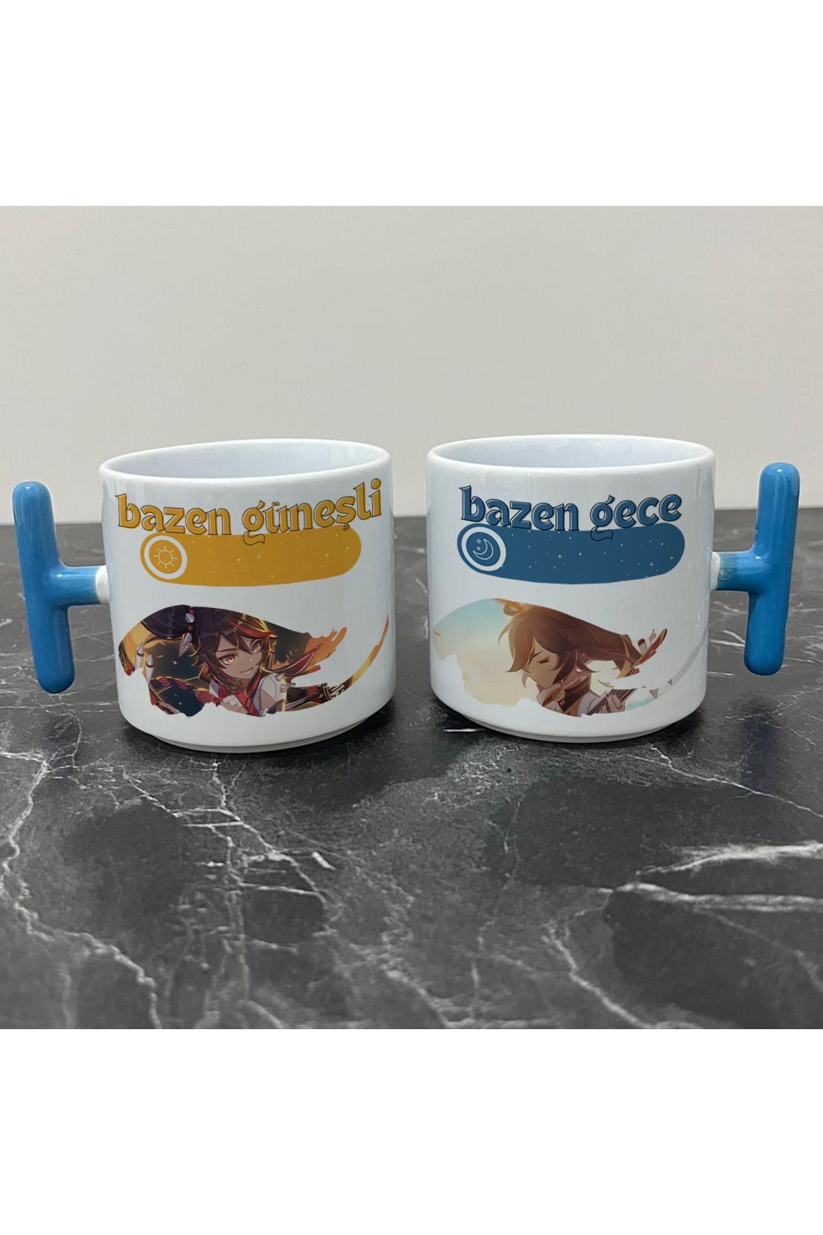 Define Moyas Genshin Impact Xinyan Kupa Bardak - Genshin Impact Güneşli Gece Serisi