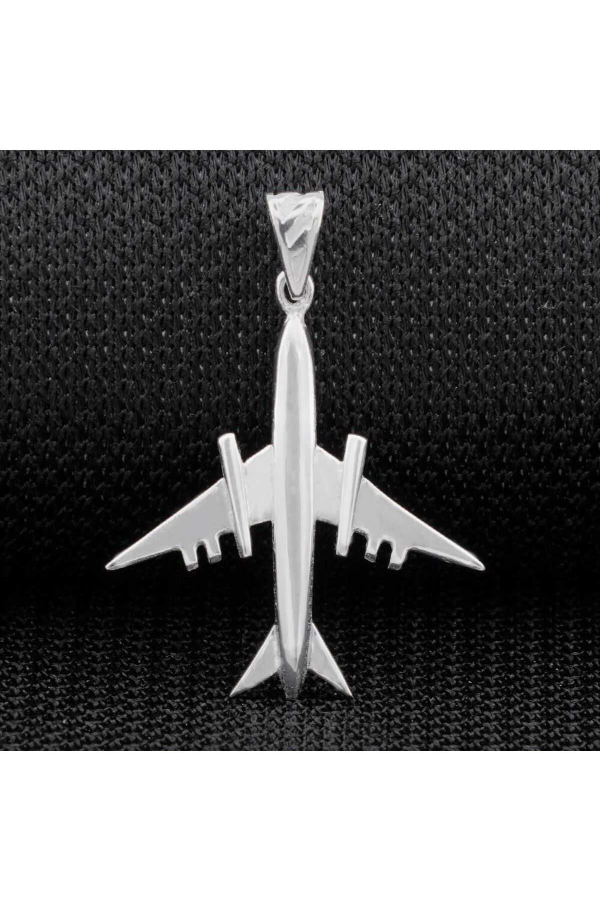 shop Uçak Tsarımlı 925 Ayar Gümüş Erkek Kolye Ucu