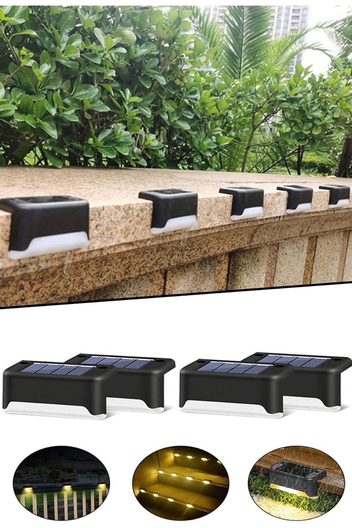 Bestech 4’lü Solar Köşebent Lamba Gün Işığı