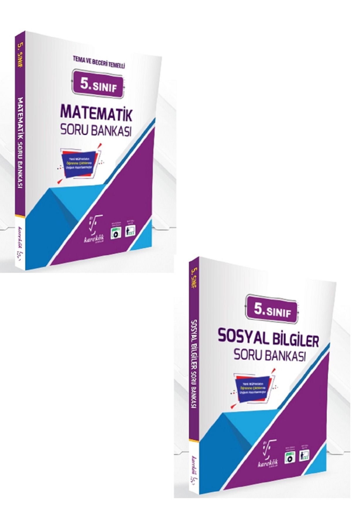 Evrensel İletişim Yayınları 5.Sınıf Karakök Matematik Soru Bankası + 5.Sınıf Karakök Sosyal Bilgiler Soru Bankası / 2 KİTAP