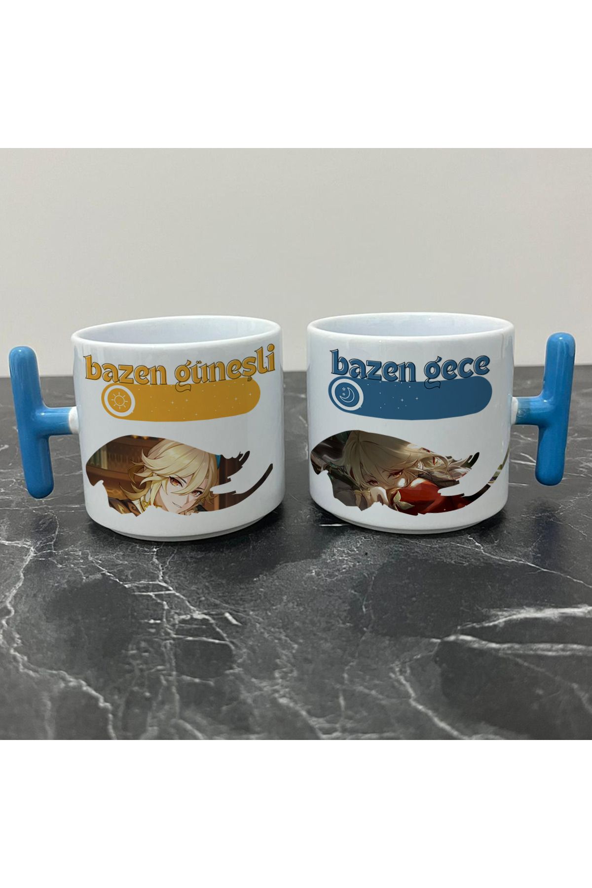 Define Moyas Genshin Impact Kaveh Kupa Bardak - Genshin Impact Güneşli Gece Serisi