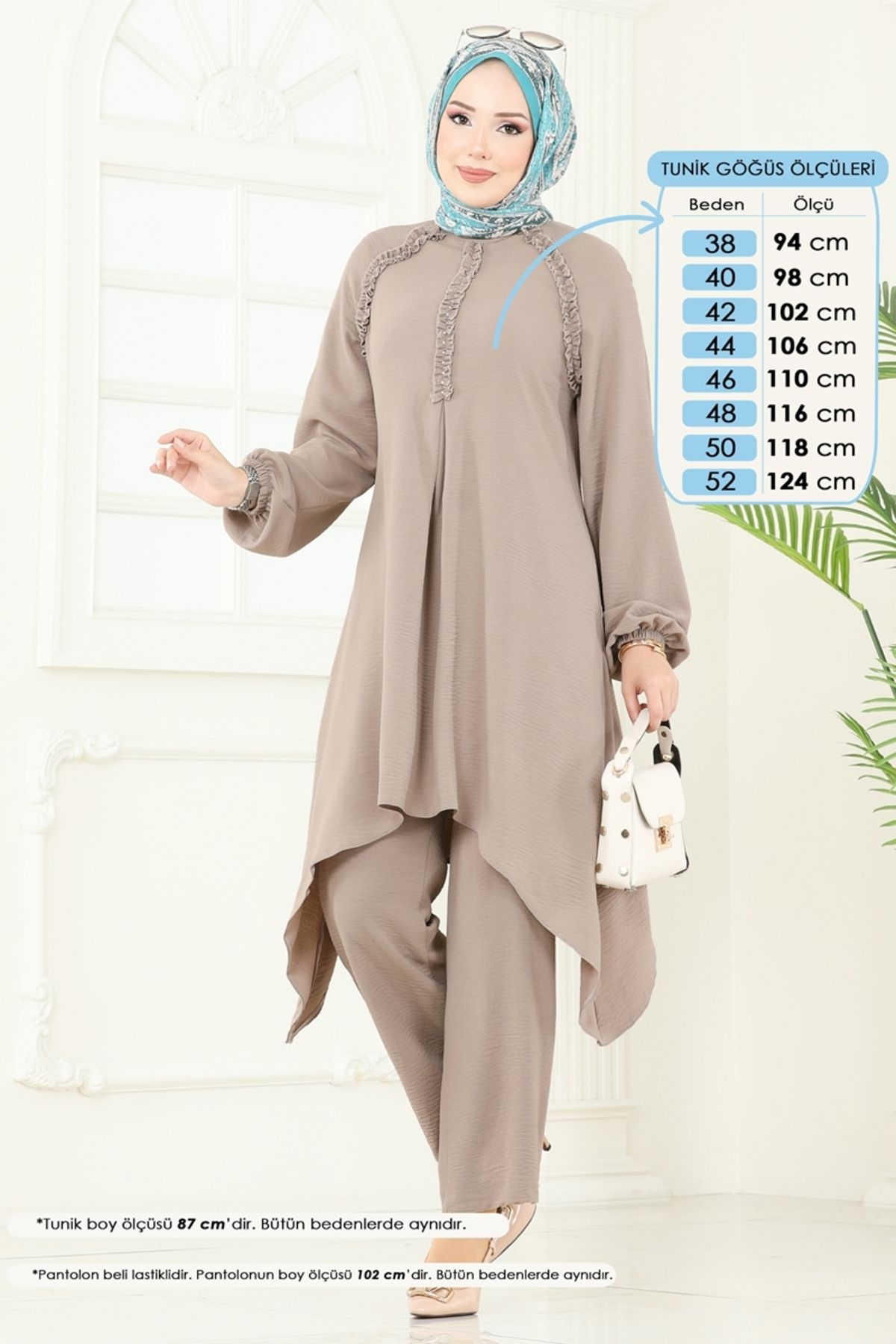 Modaselvim Asimetrik Kesim Aerobin Takım 2684SL432 Vizyon