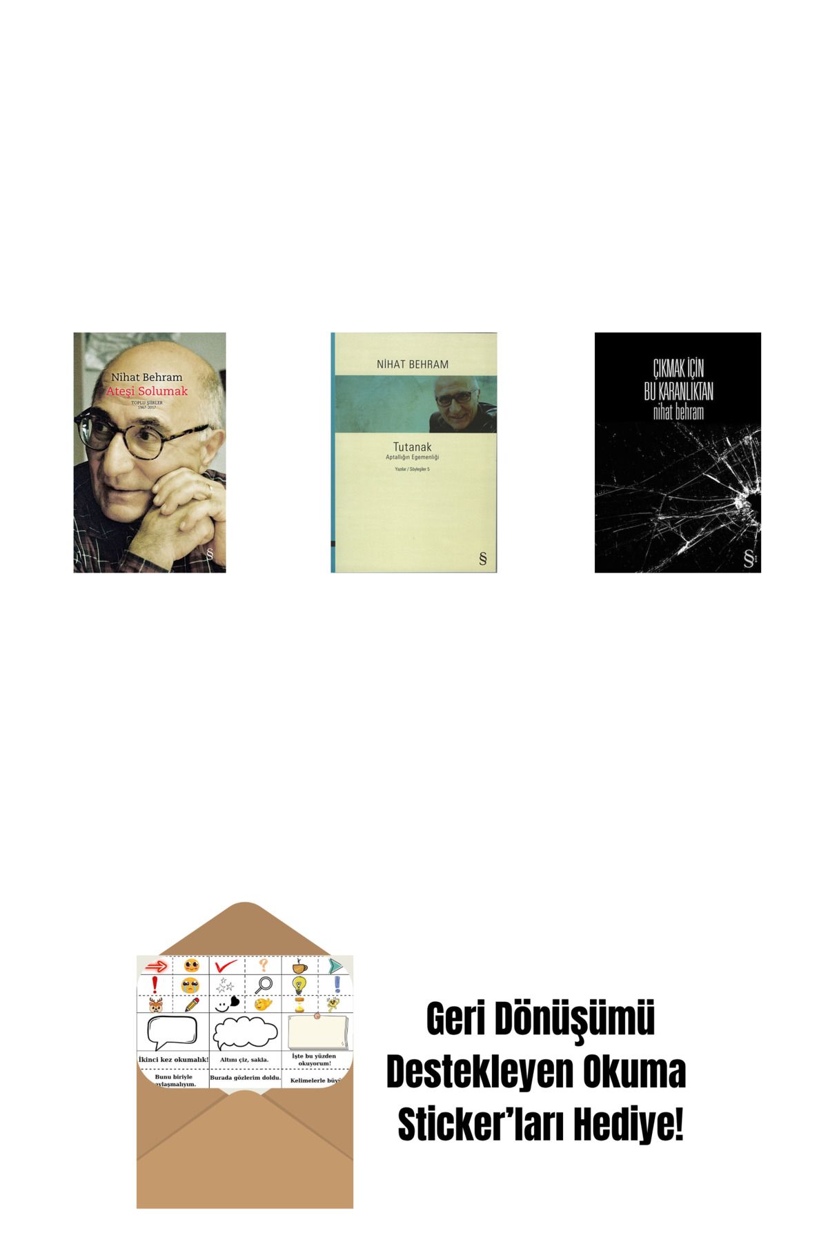 Alfa Yayınları Ateşi Solumak (Ciltli) + Tutanak + Çıkmak İçin Bu Karanlıktan + Okuma Sticker'ları