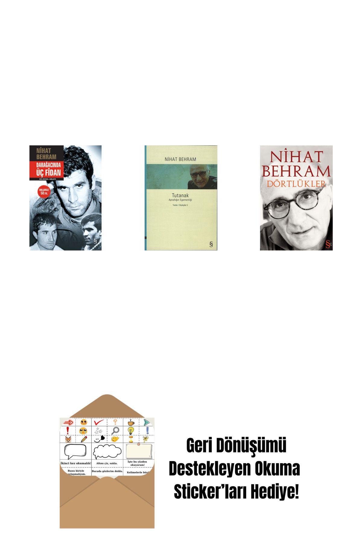 Alfa Yayınları Darağacında Üç Fidan (Ciltli) + Tutanak + Dörtlükler + Okuma Sticker'ları