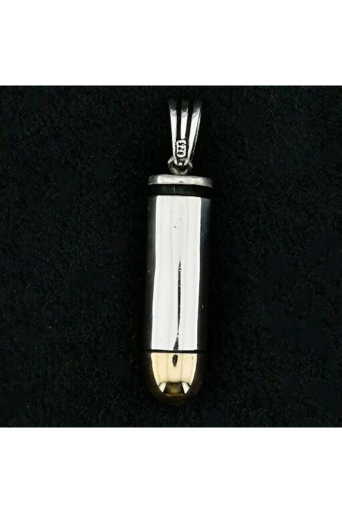 shop Özel Mermi Kurşun 925 Ayar Gümüş Erkek Kolye Ucu