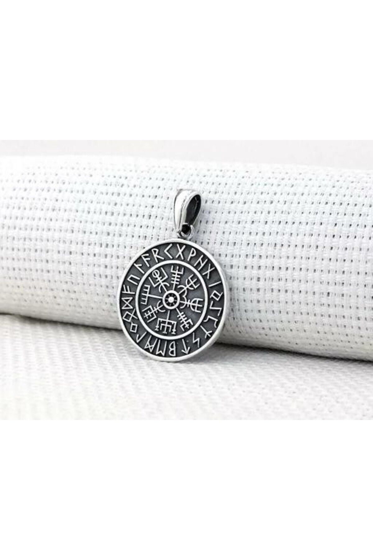 shop Viking Vegvisir Pusulası 925 Ayar Gümüş Erkek Kolye Ucu