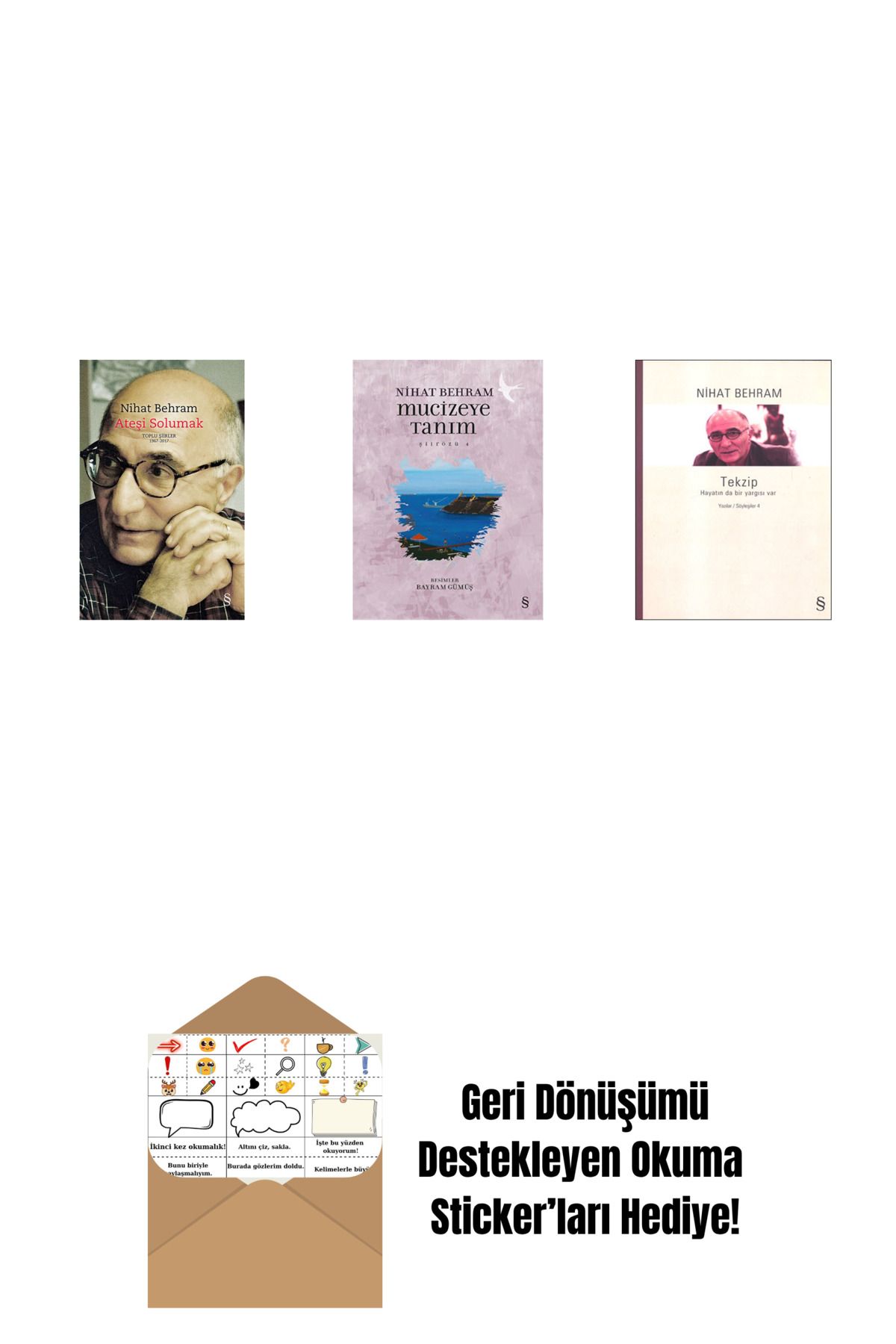 Alfa Yayınları Ateşi Solumak (Ciltli) + Mucizeye Tanım + Tekzip + Okuma Sticker'ları