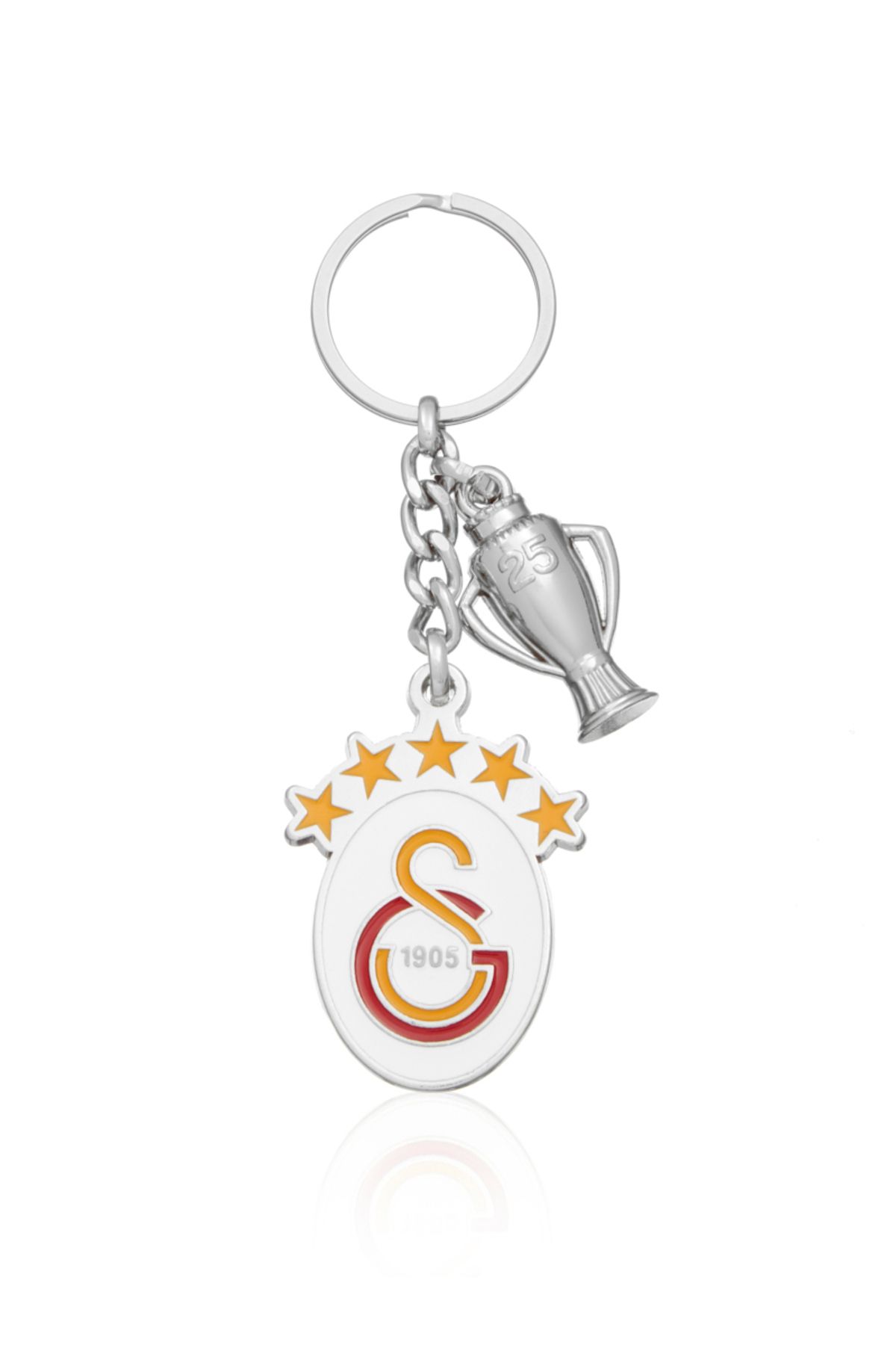 Galatasaray 5 Yıldız Kupalı Metal Anahtarlık