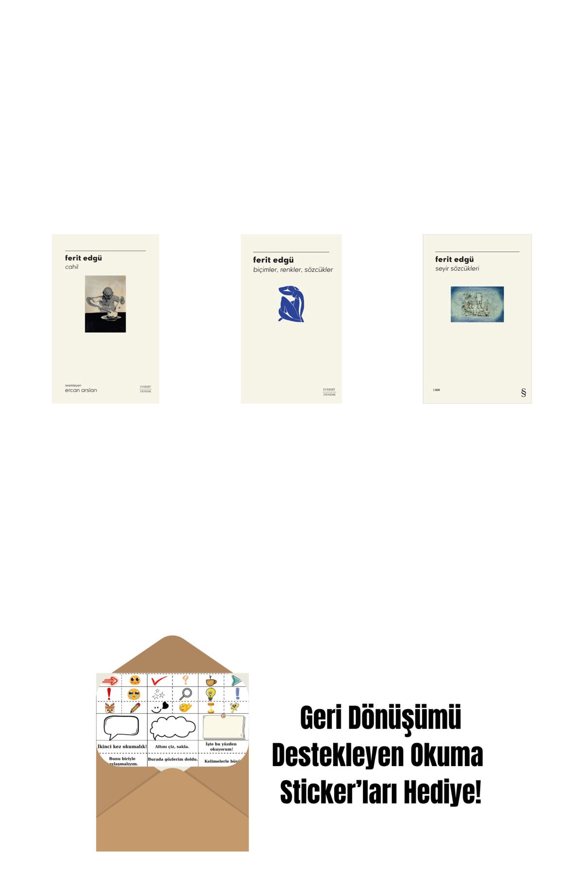 Alfa Yayınları Cahil (Ciltli) + Biçimler, Renkler, Sözcükler + Seyir Sözcükleri + Okuma Sticker'ları