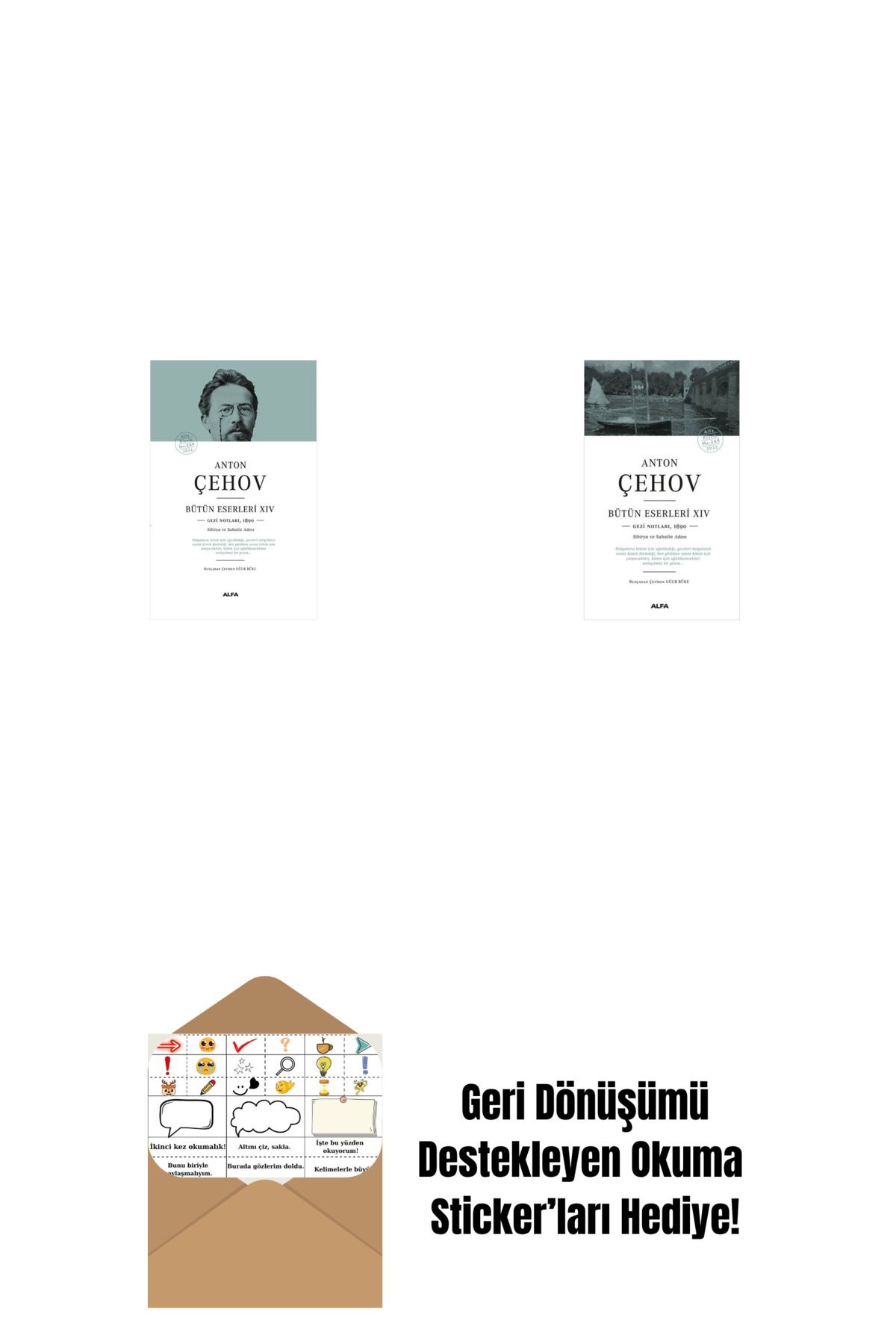 Alfa Yayınları Anton Çehov Bütün Eserleri 14 (Ciltli) + Anton Çehov Bütün Eserleri 14 + Okuma Sticker'ları