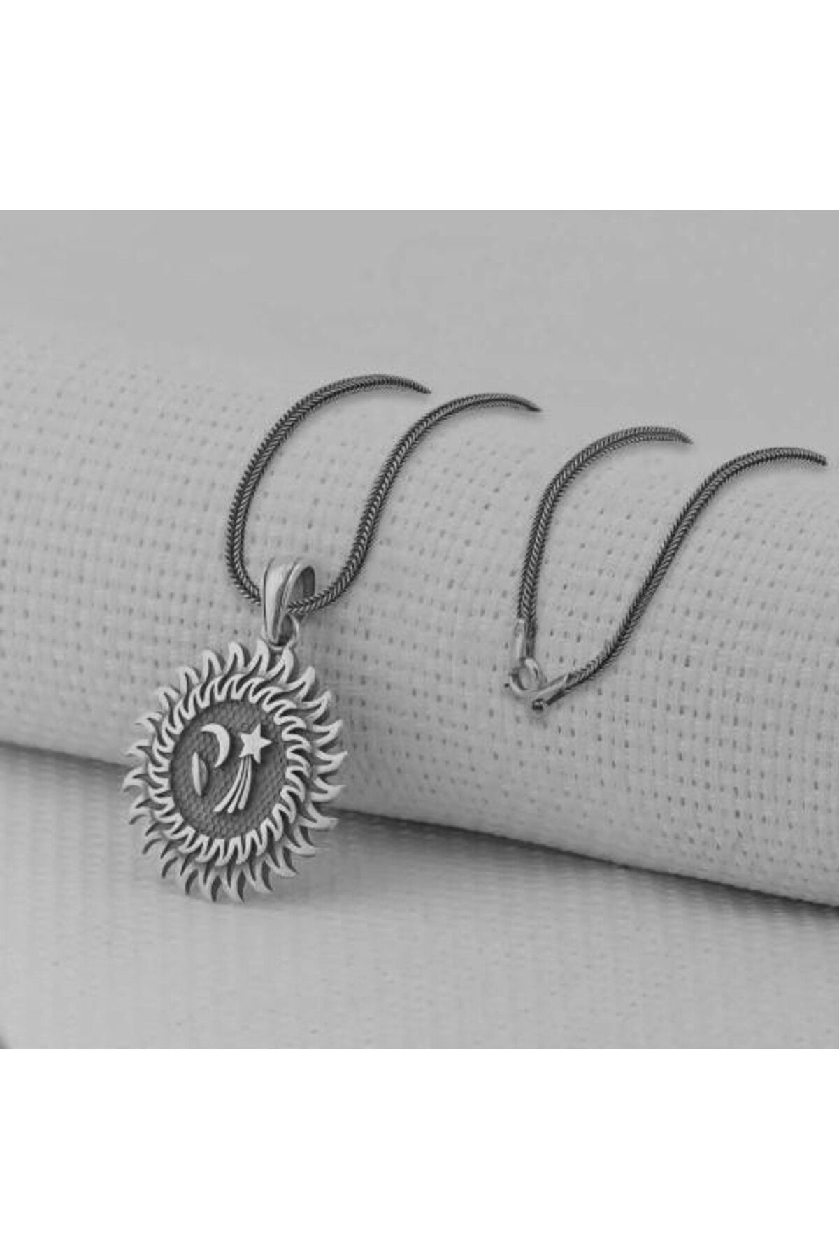 shop Galaksi Tasarımlı 925 Ayar Gümüş Erkek Kolye