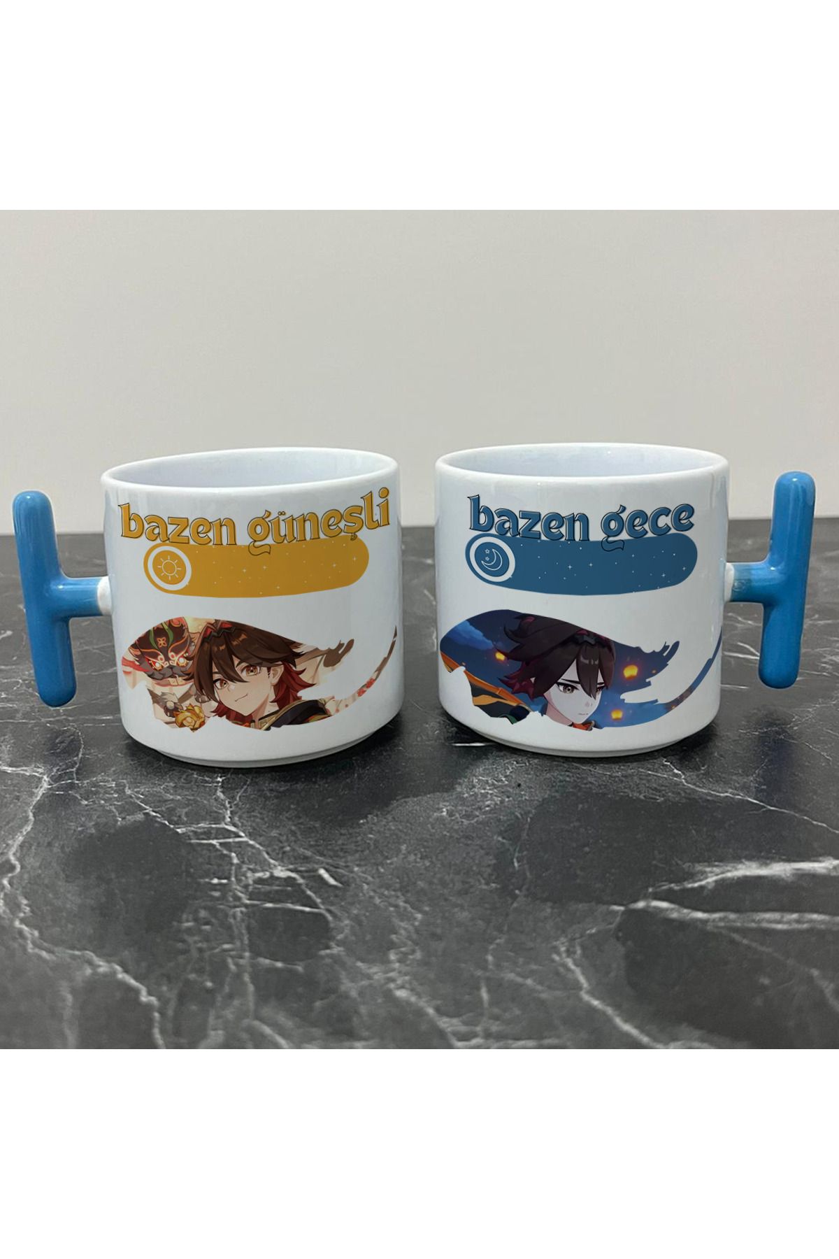 Define Moyas Genshin Impact Gaming Kupa Bardak - Genshin Impact Güneşli Gece Serisi