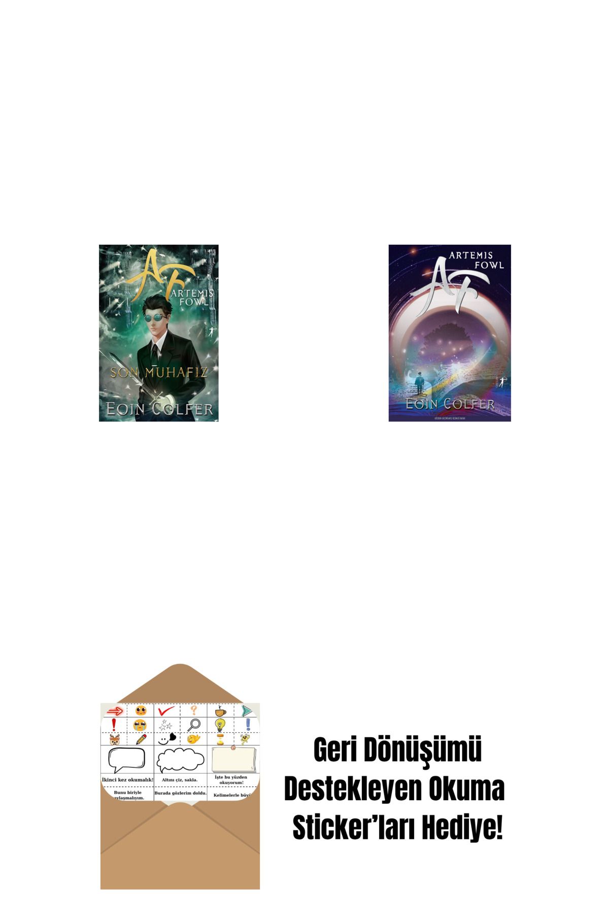 Alfa Yayınları Artemis Fowl 8 - Son Muhafız + Artemis Fowl 1 + Okuma Sticker'ları