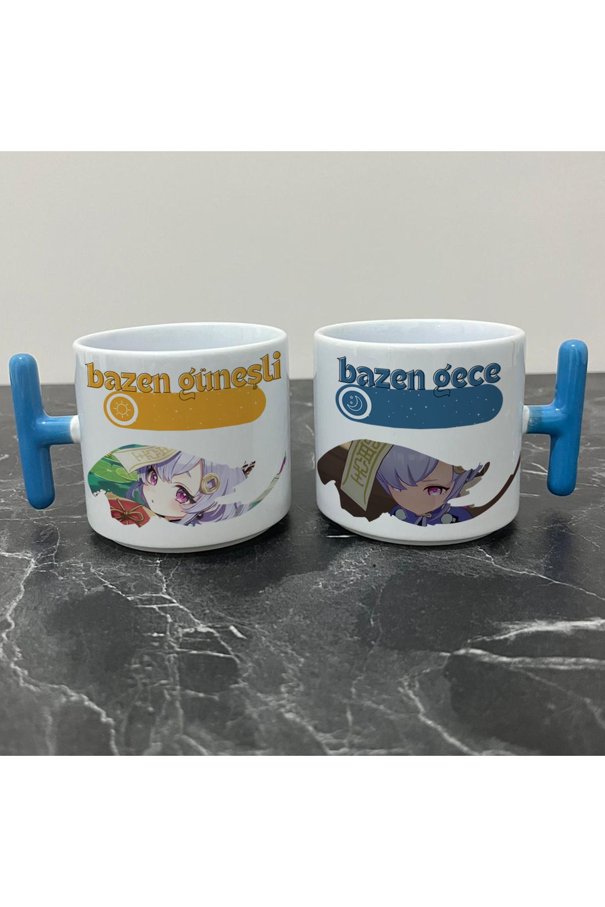 Define Moyas Genshin Impact Qiqi Kupa Bardak - Genshin Impact Güneşli Gece Serisi