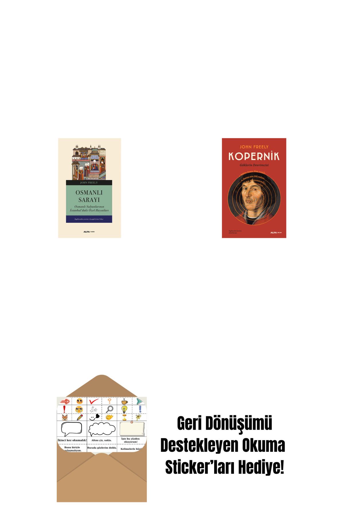 Alfa Yayınları Osmanlı Sarayı + Kopernik + Okuma Sticker'ları