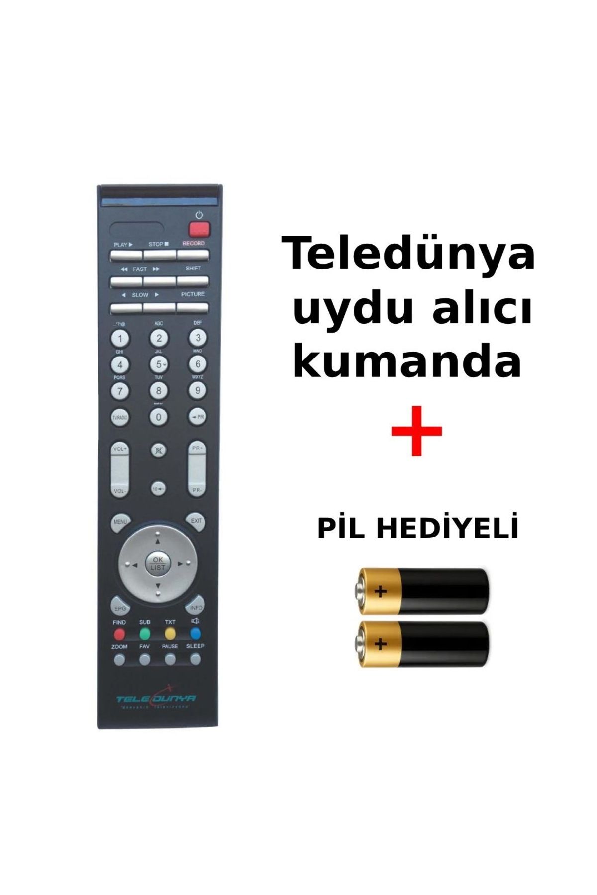 Suntel Teledünya uydu alıcı kumanda