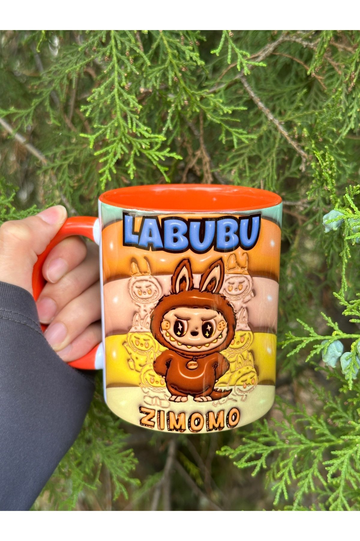 mugshop Labubu Kaliteli Porselen İsim Yazılabilir Premium Hediyelik Baskılı Kupa Bardak Doğum Günü Hediyesi