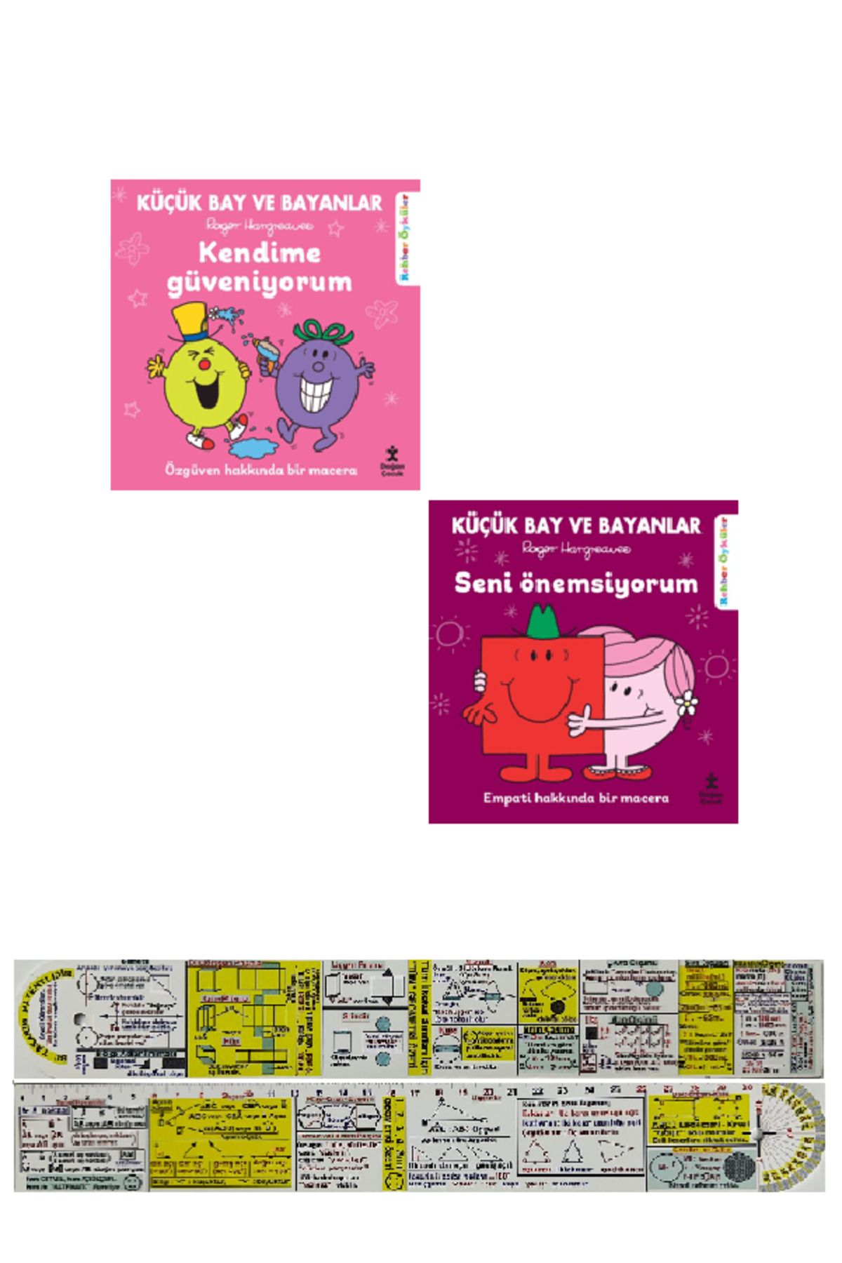 Doğan Çocuk Küçük Bay ve Bayanlar 2 Kitap / Kendime Güveniyorum + Seni Önemsiyorum + Mat. Cetvel