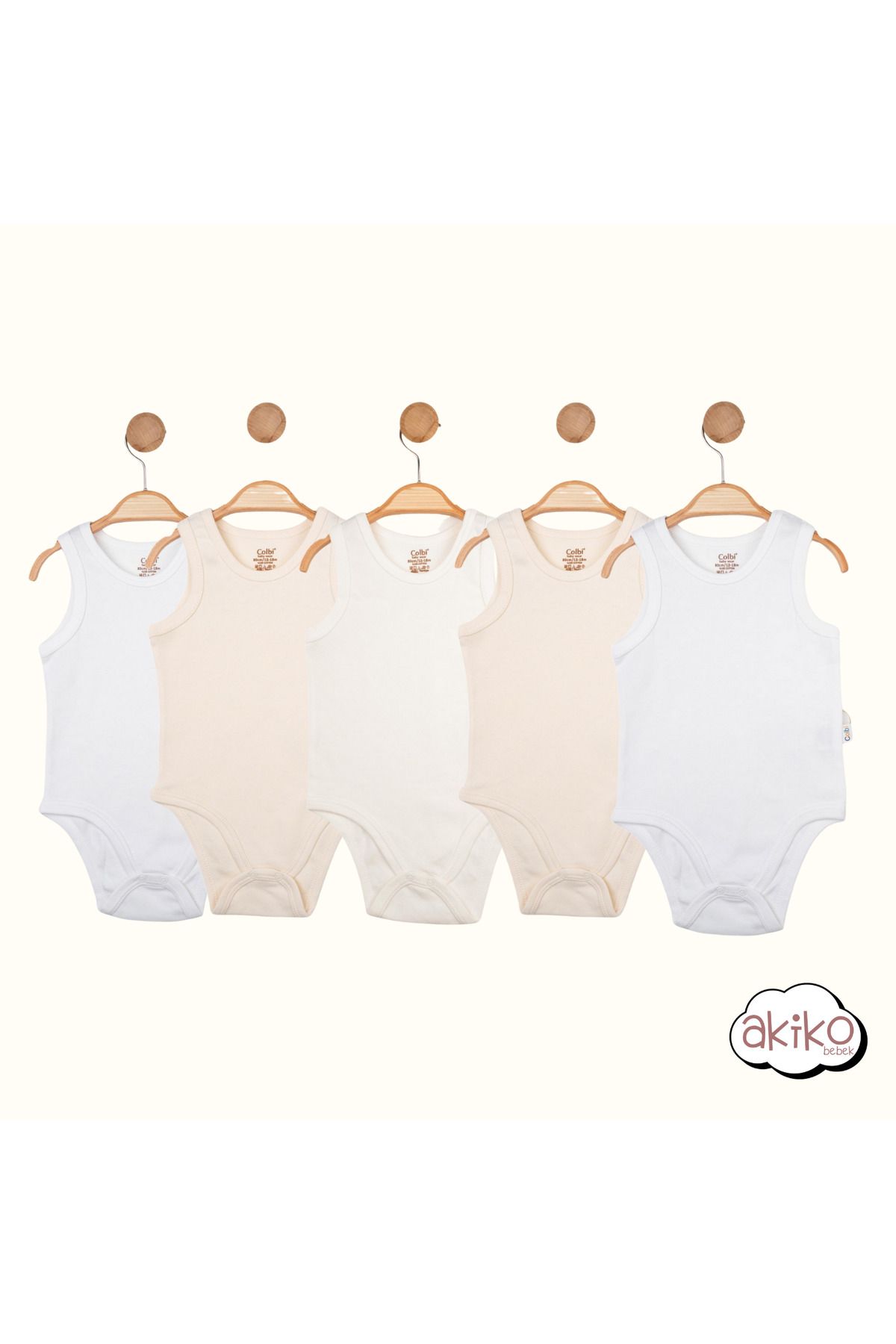 colbi baby 5'li Atlet Bebek Badi Kolsuz