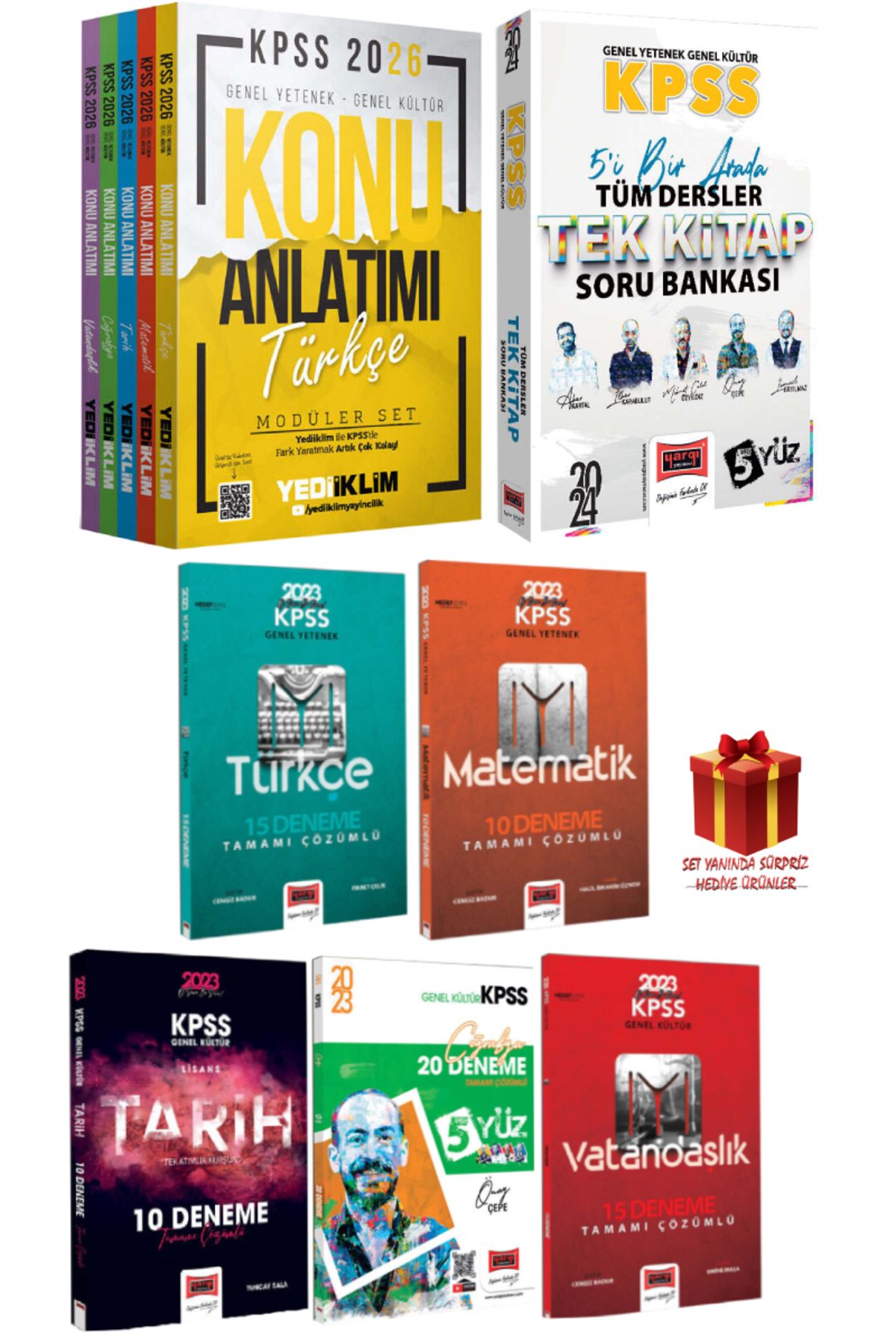 Yediiklim Yayınları 2026 Yediiklim KPSS GYGK Konu Anlatım Modüler Set+Yargı GYGK Tüm Dersler Soru Bankası+Deneme Seti
