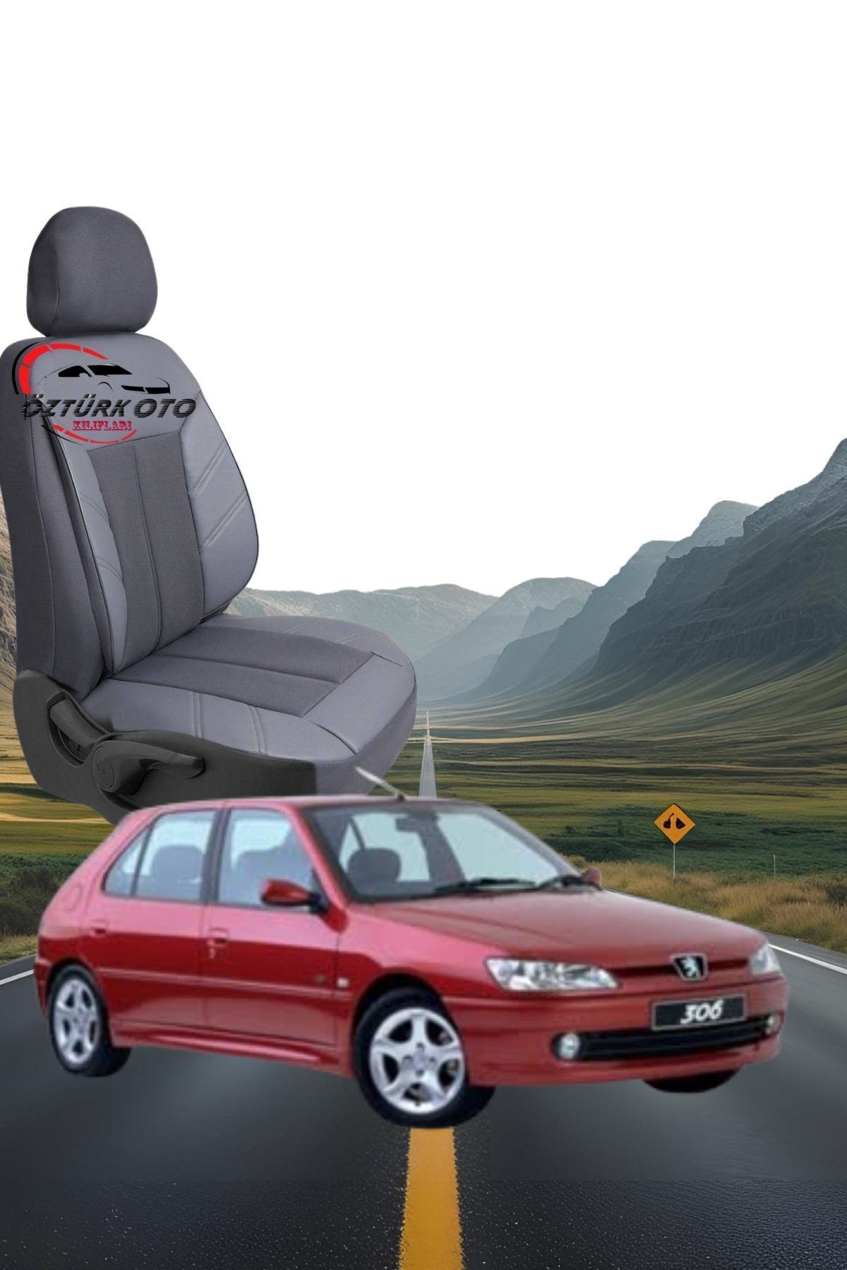 MEVLÜT ÖZTÜRK OTO KILIFLARI Akik Serisi Peugeut 306 Tam Set Oto Koltuk Kılıfı
