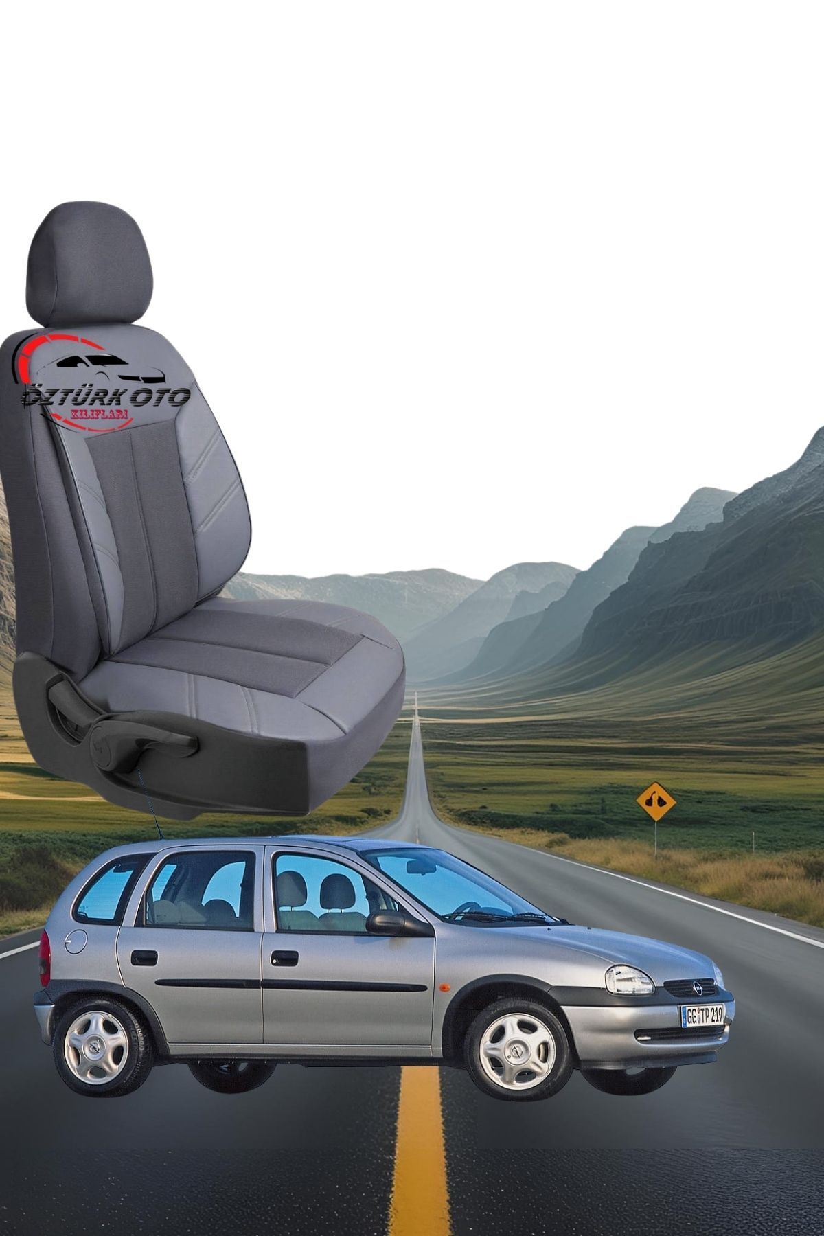 MEVLÜT ÖZTÜRK OTO KILIFLARI Akik Serisi Opel Corsa B Tam Set Oto Koltuk Kılıfı