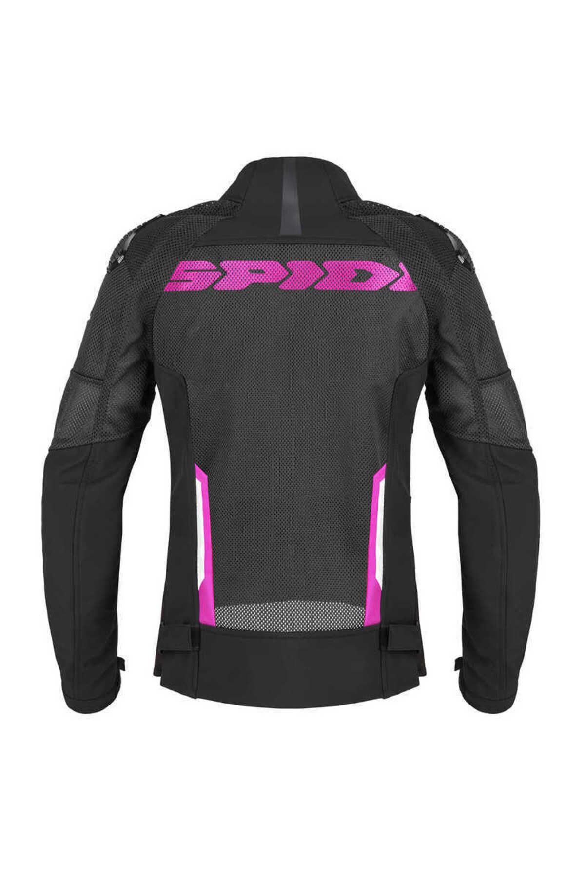 Spidi-Race Warrior 2 Net Lady Summer Jacket Black Fuchsia 2