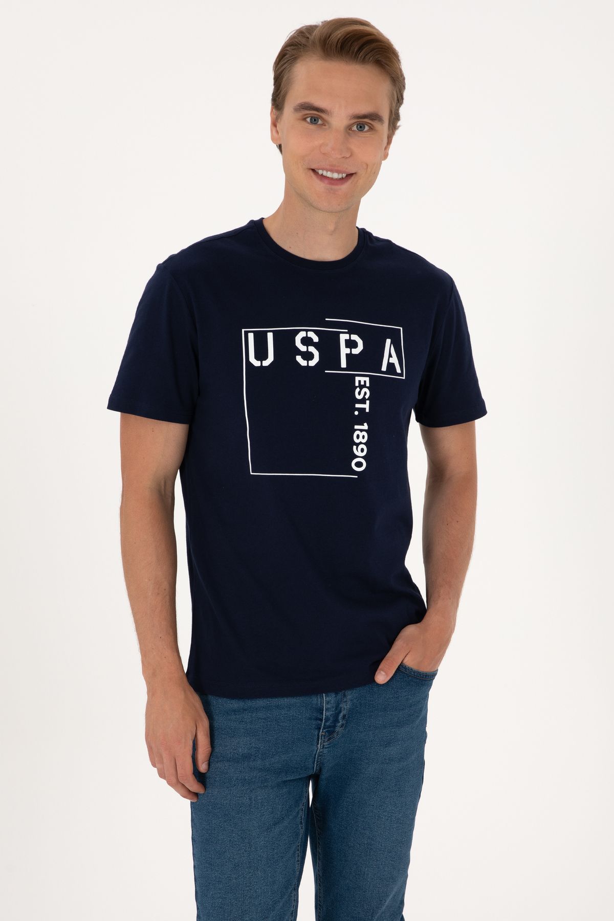 U.S. Polo Assn. Erkek Lacivert Tişört 50306908-VR033